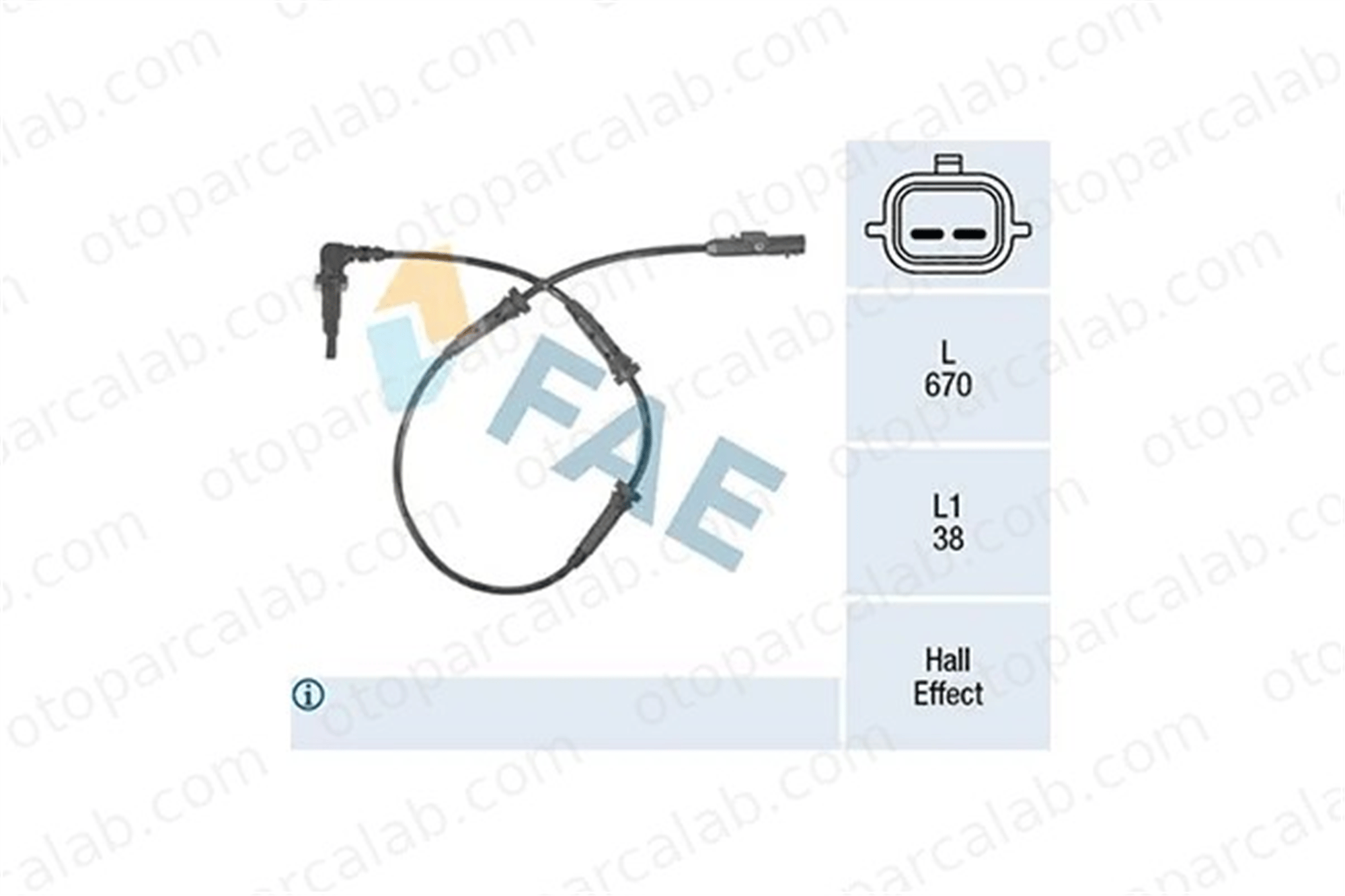 FAE 78314 Abs Sensörü Ön veya Arka Sağ veya Sol DACIA LOGAN II DOKKER Express Kasa/büyük limuzin 479104225R 479104822R