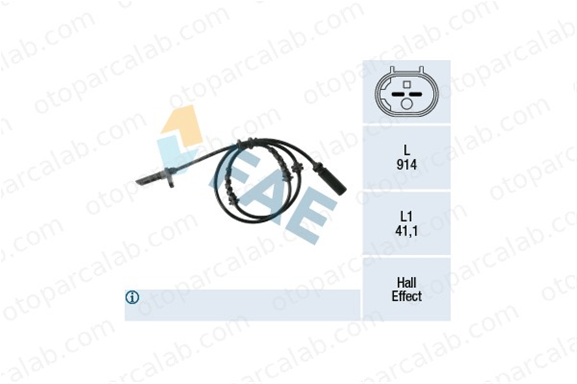 FAE 78334 Abs Sensörü Arka Sağ veya Sol BMW 7 5 34526775864