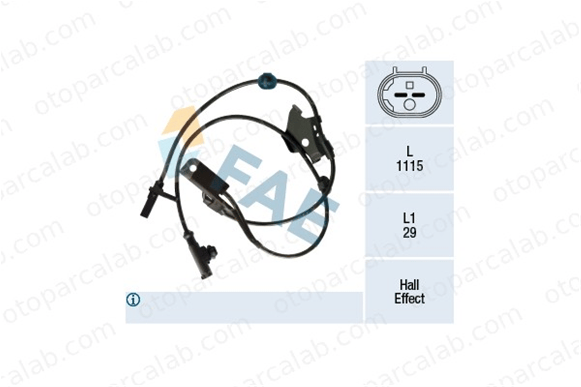 FAE 78390 Abs Sensörü Ön Sol TOYOTA AURIS AVENSIS Sedan 89543 8954302060