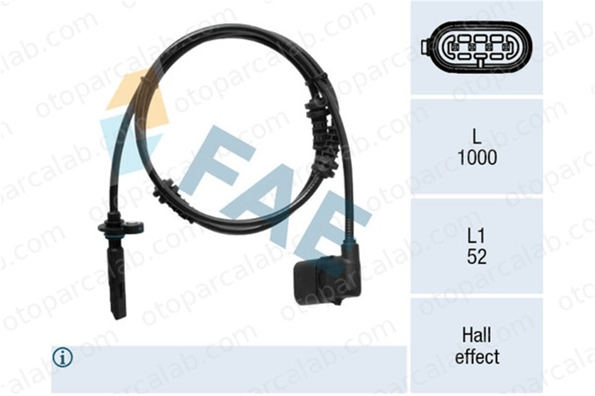 FAE 78539 Abs Sensörü Ön Sol MERCEDES-BENZ C-SERISI C-SERISI T-Model A2059058103 2059058103