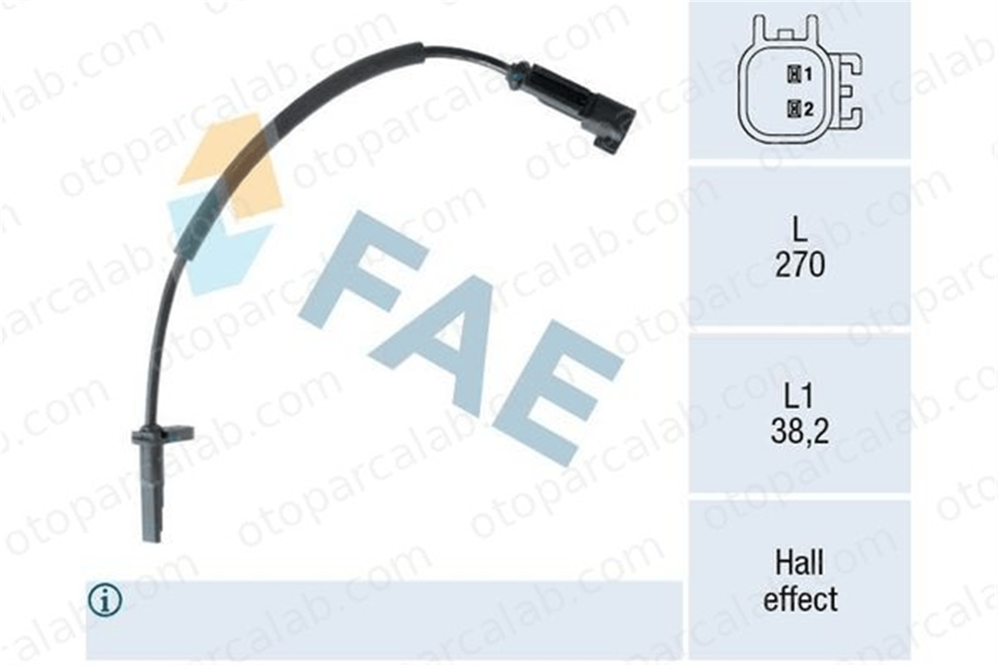 FAE 78556 Abs Sensörü Ön Sağ veya Sol FORD TRANSIT V363 Panelvan/Van TRANSIT V363 Platform şasi 1763975 BK212B372AC