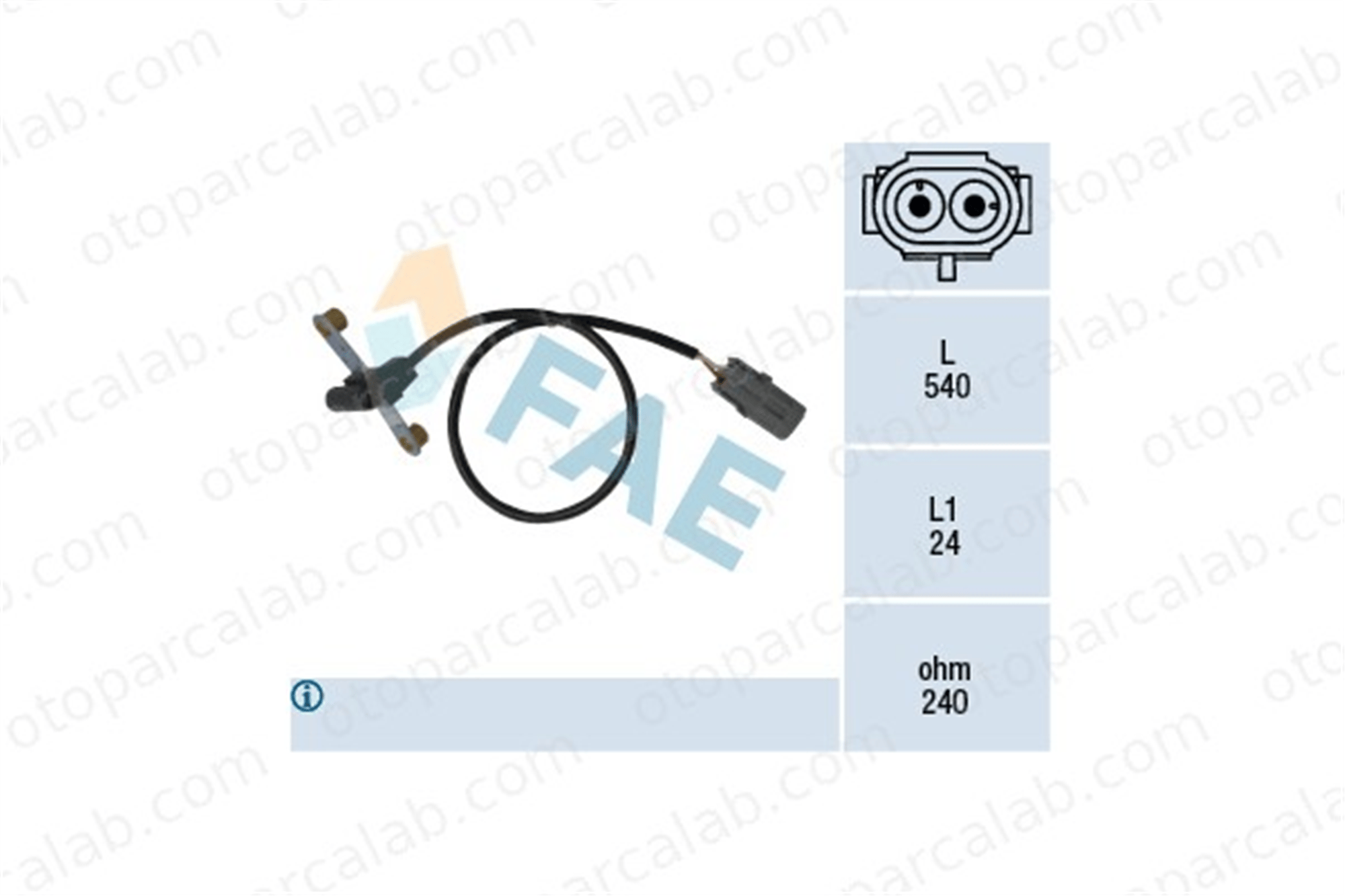 FAE 79023 Krank Sensörü RENAULT 21 Sedan MEGANE I 7700742635 7700742634