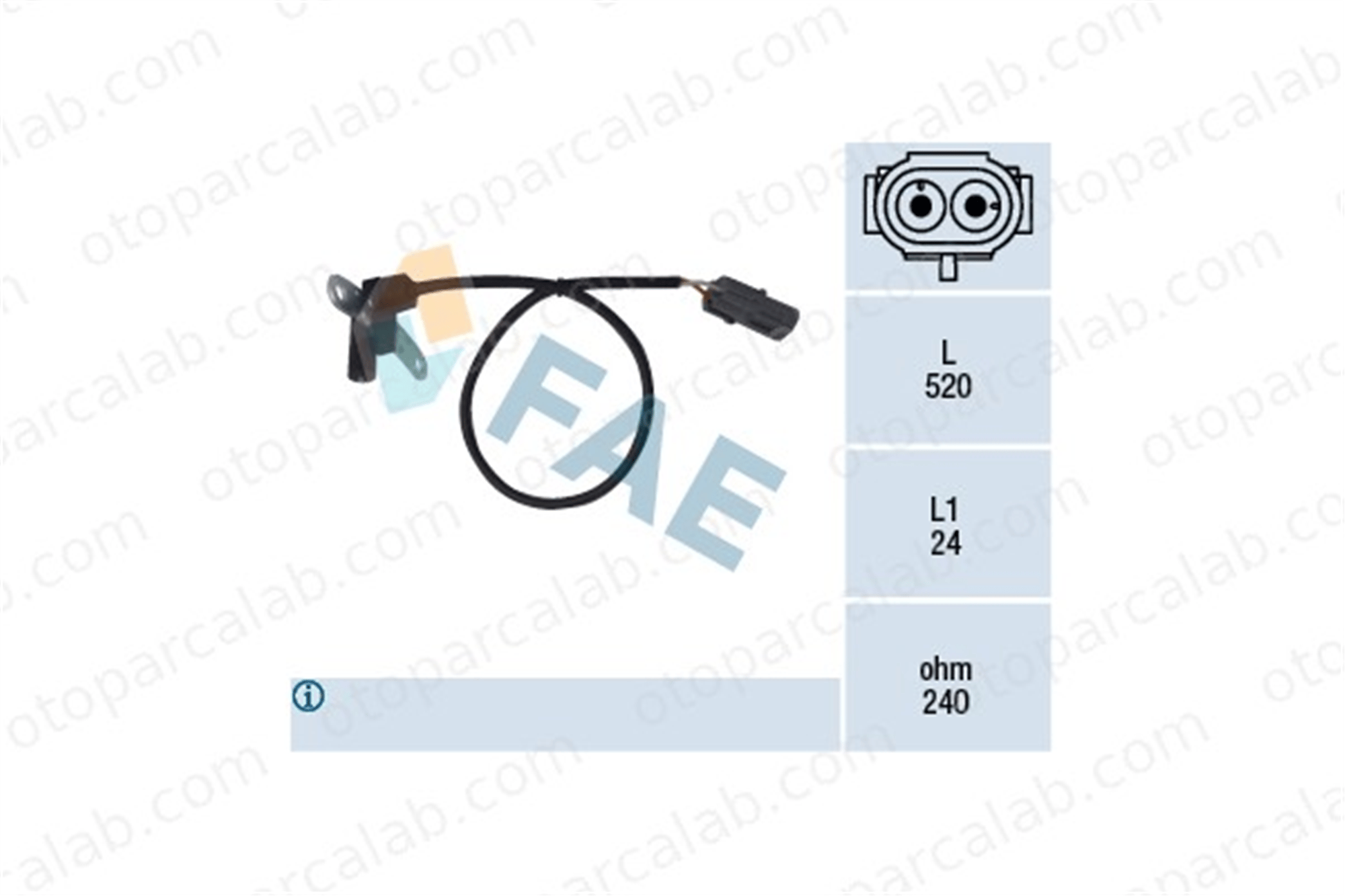 FAE 79024 Krank Sensörü RENAULT 21 Sedan 21 Station wagon 7700728637 7700728638