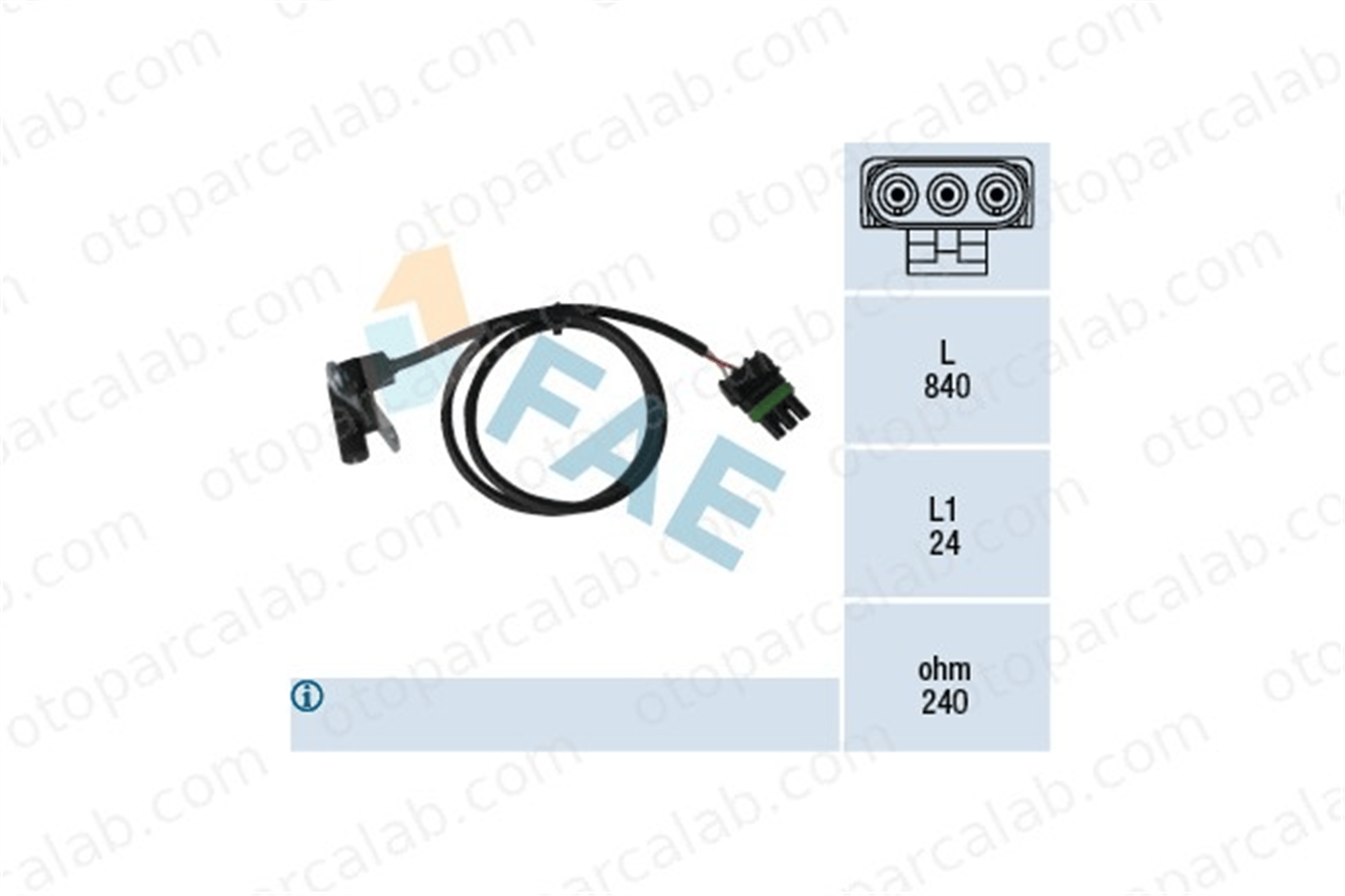 FAE 79025 Krank Sensörü RENAULT 11 JEEP CHEROKEE 7700722143 7700739789