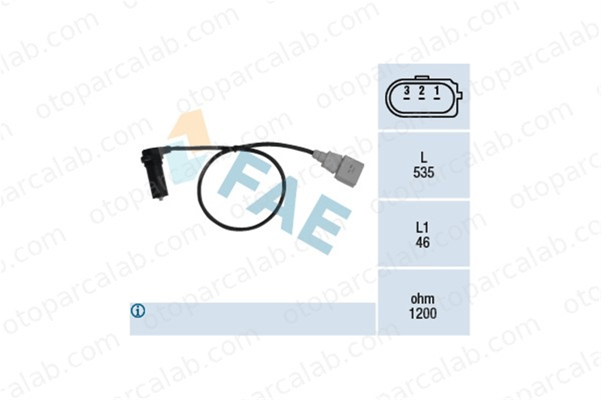FAE 79067 Krank Sensörü VW BORA I GOLF IV 38907319A 038907319A