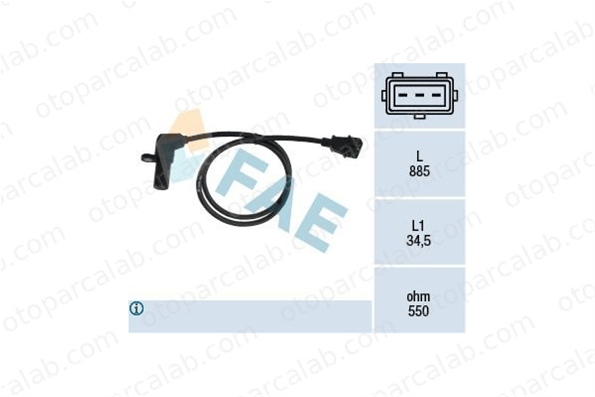 FAE 79078 Krank Sensörü OPEL OMEGA A ASTRA F Station wagon 1238782 6238393