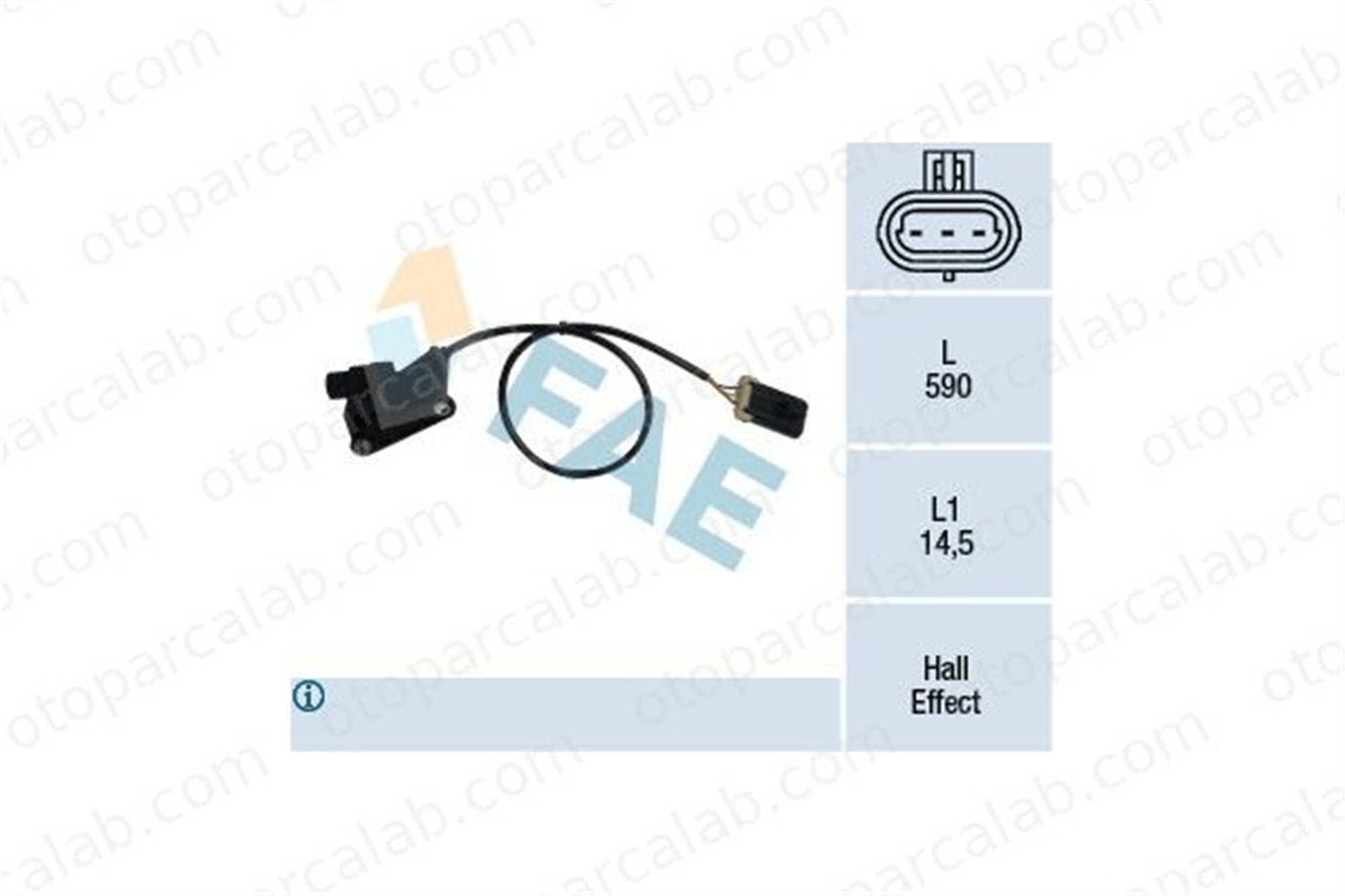 FAE 79137 Eksantrik Devir Sensörü OPEL ASTRA F Station wagon ASTRA G Station wagon 8200746592 90412795