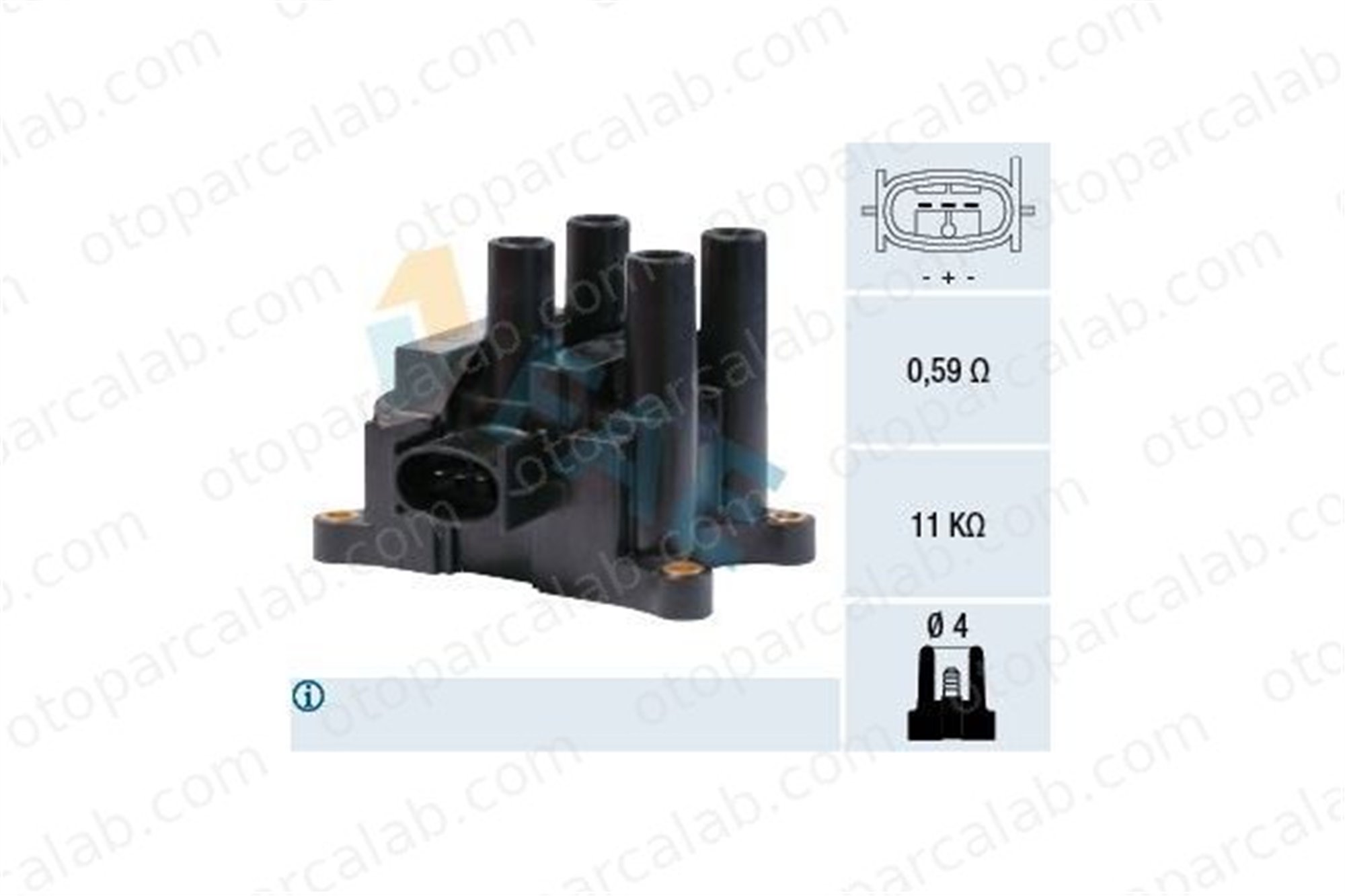 FAE 80214 Ateşleme Bobini FORD FOCUS I FIESTA IV 1052492 1053904