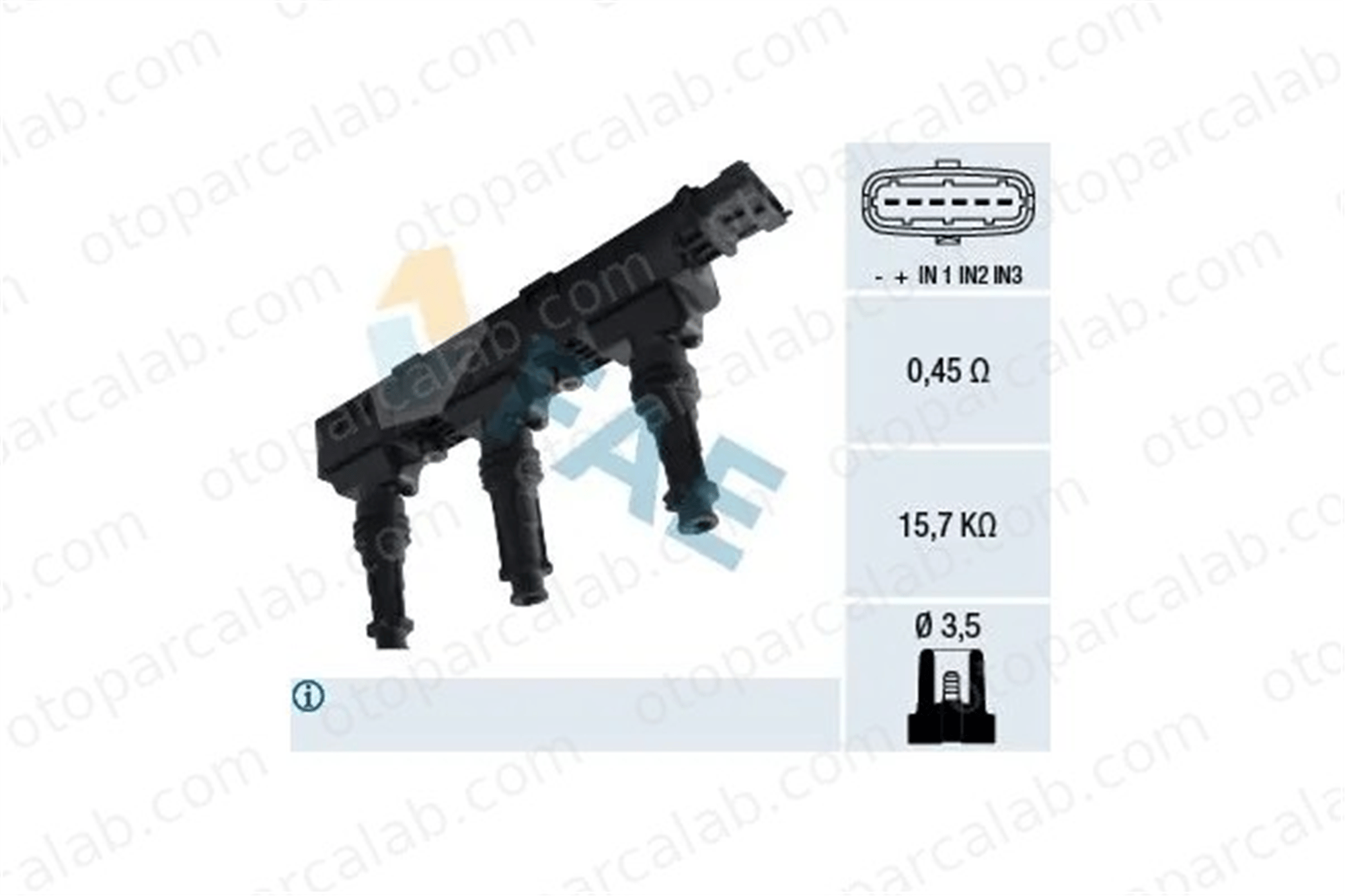 FAE 80259 Ateşleme Bobini OPEL AGILA CORSA D 90532618 90543059