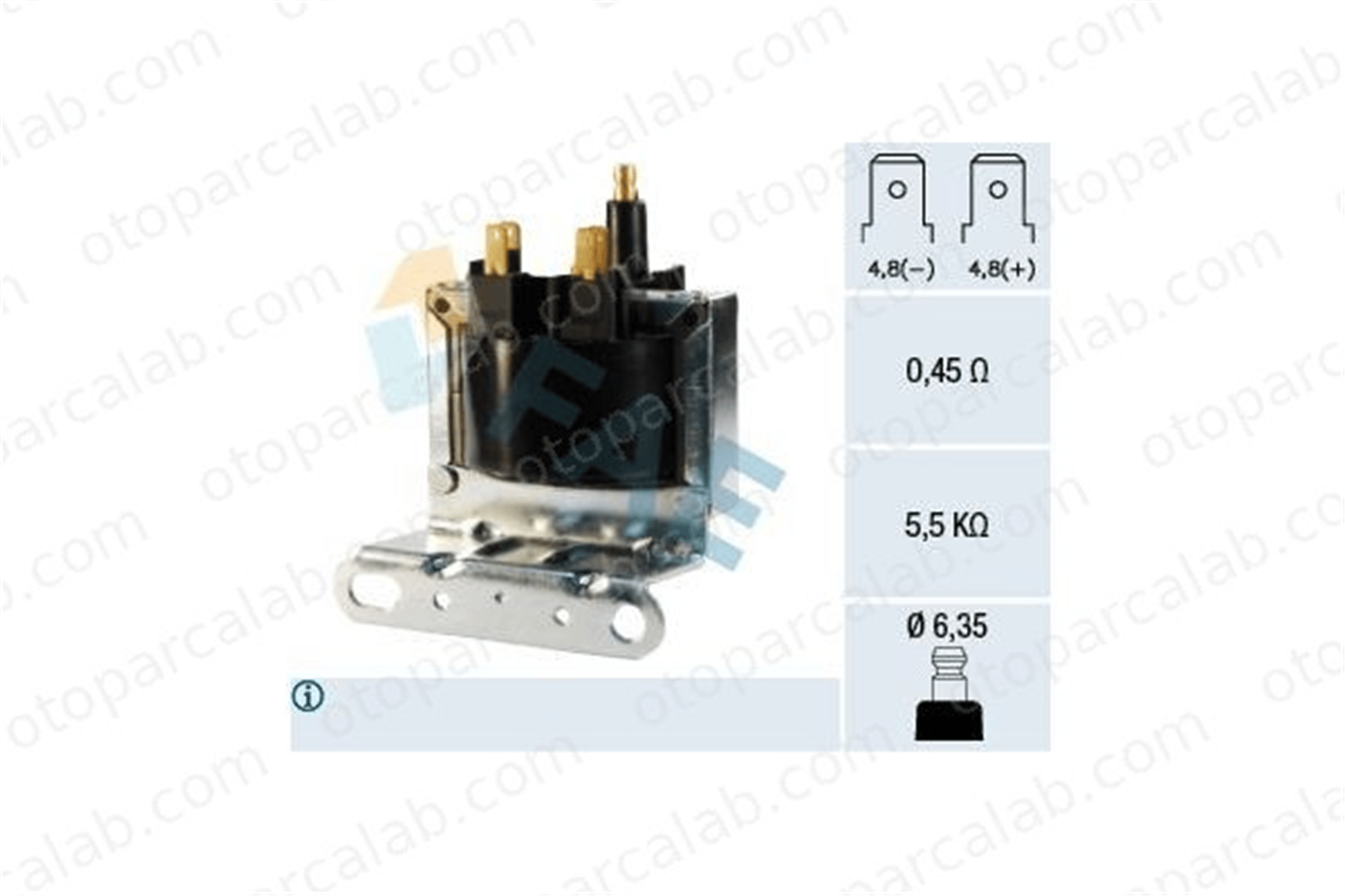 FAE 80261 Ateşleme Bobini OPEL CORSA A Hatchback KADETT E 3474232 3474282