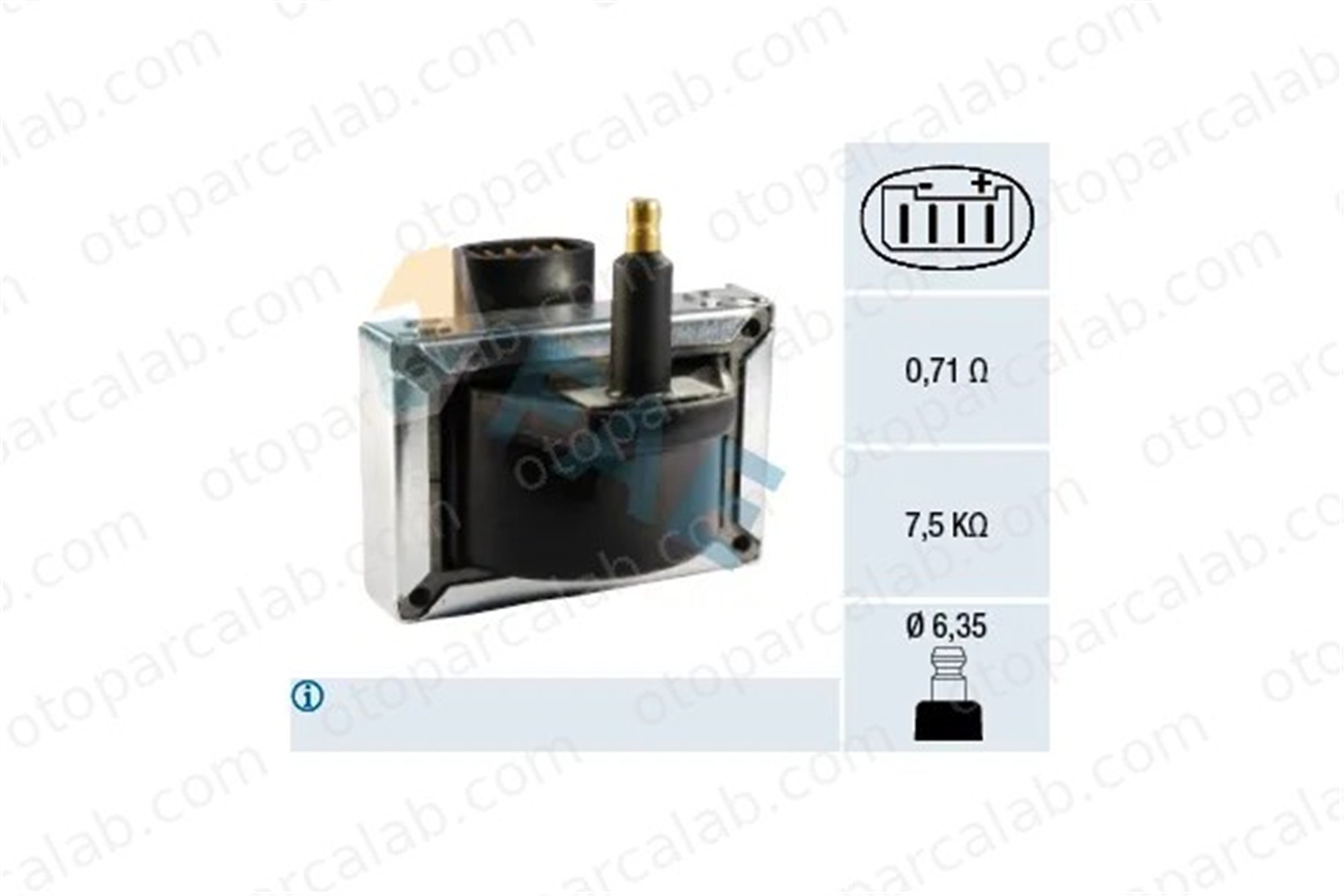 FAE 80263 Ateşleme Bobini CITROËN AX PEUGEOT 205 II 93010513 597043