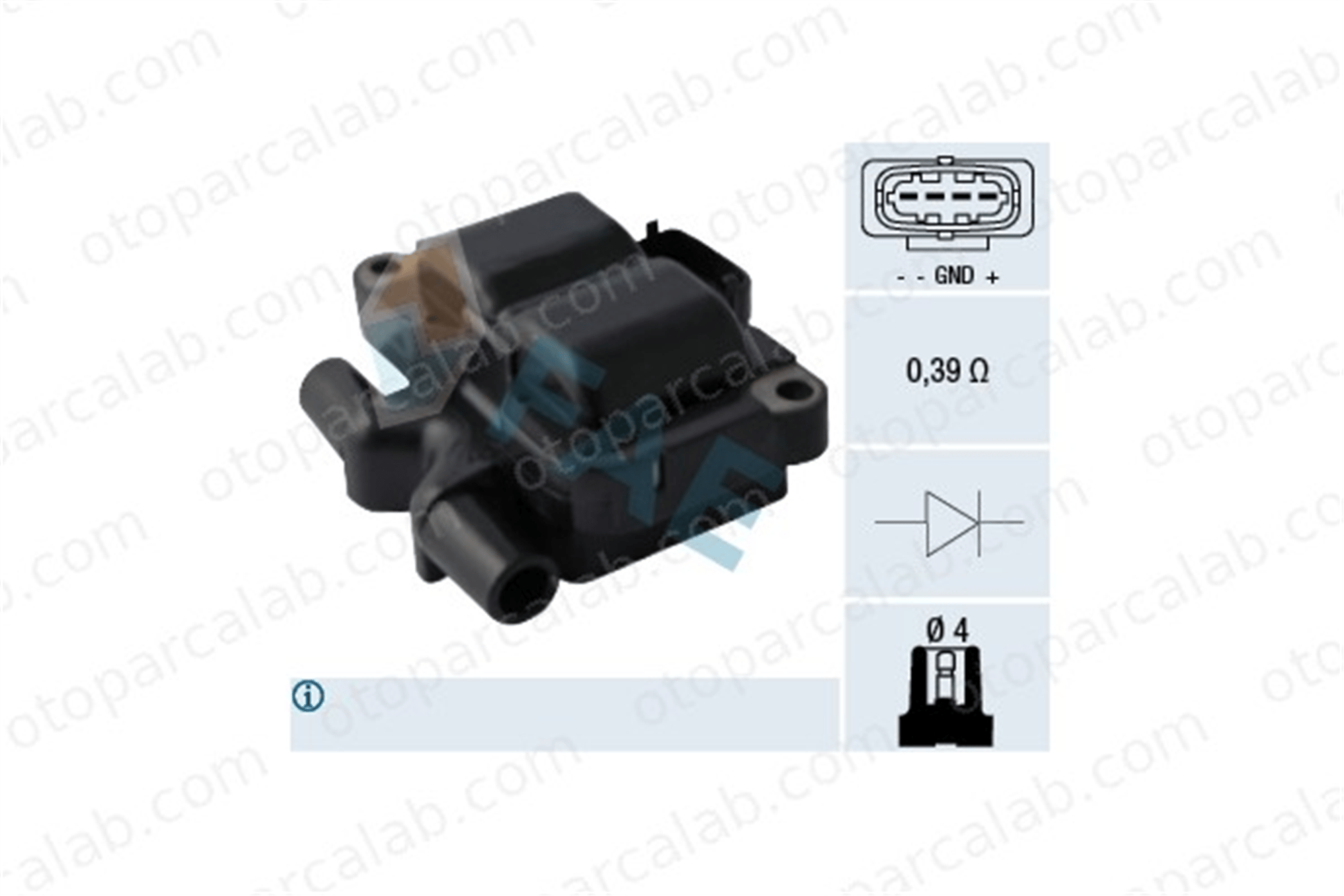 FAE 80293 Ateşleme Bobini SMART CITY-COUPE CABRIO A0001587703 1587703