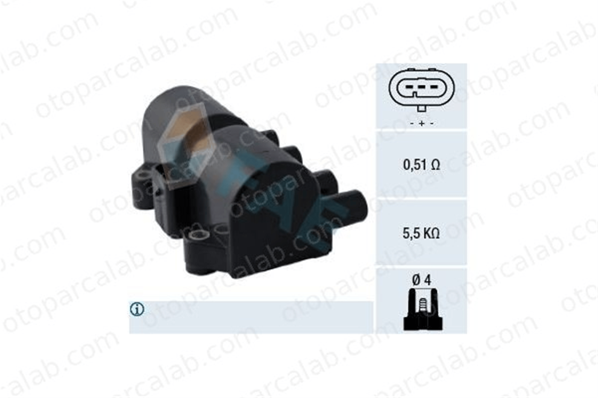FAE 80317 Ateşleme Bobini CHEVROLET AVEO / KALOS Hatchback AVEO / KALOS Sedan 96253555 25182496