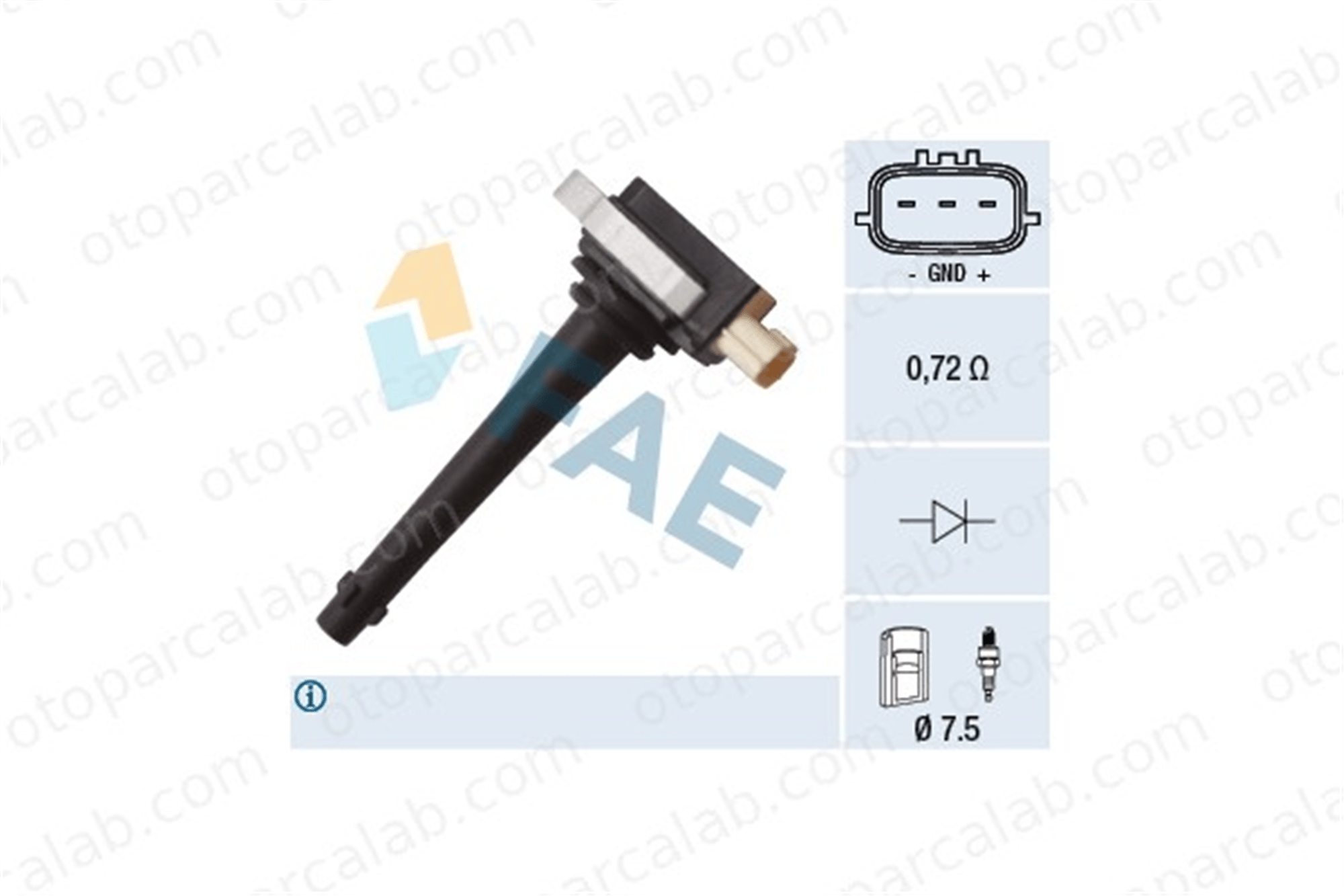 FAE 80330 Ateşleme Bobini RENAULT FLUENCE LAGUNA III 8200699627 133867