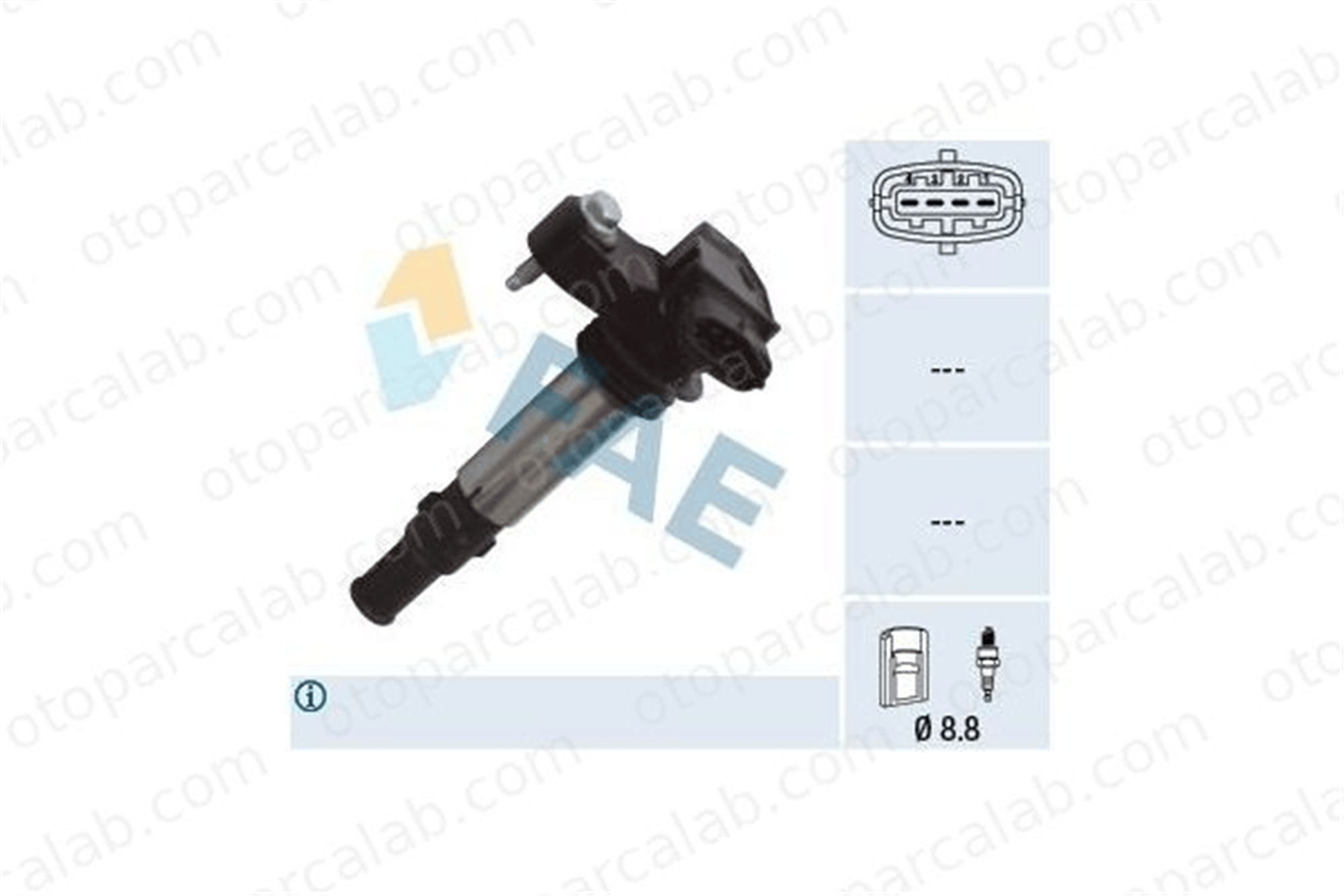 FAE 80355 Ateşleme Bobini SAAB 9-3 Cabrio OPEL VECTRA C GTS 71741133 71751445