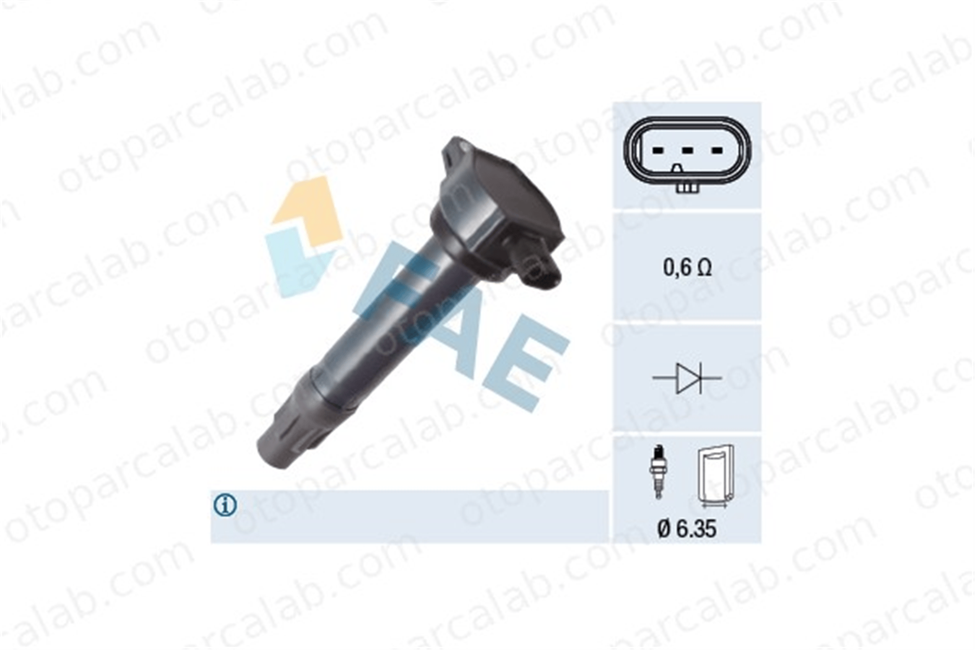 FAE 80380 Ateşleme Bobini DODGE CALIBER JEEP COMPASS K04606824AC 00K04606824 AC