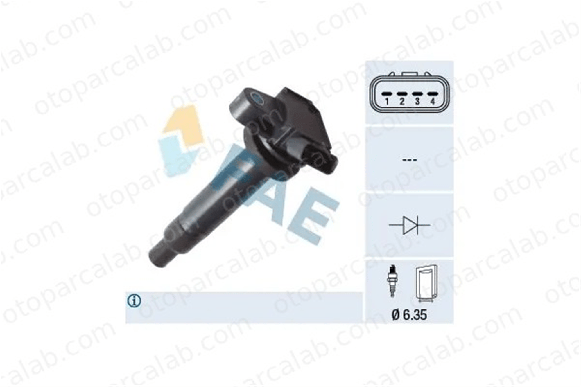 FAE 80424 Ateşleme Bobini TOYOTA LAND CRUISER 100 LEXUS GS 133878 2503878