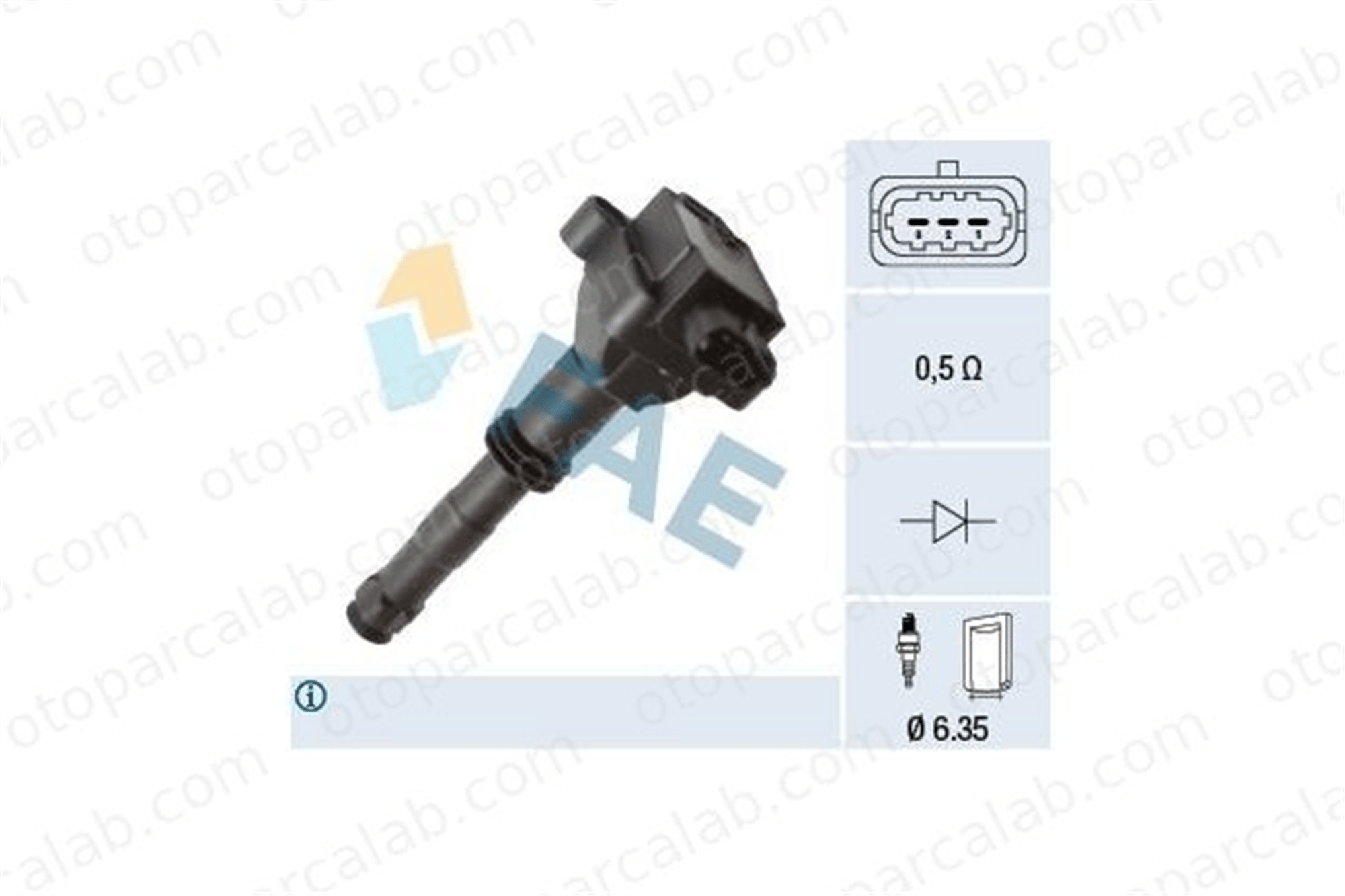 FAE 80427 Ateşleme Bobini PORSCHE 911 BOXSTER 90660210101 90660210200