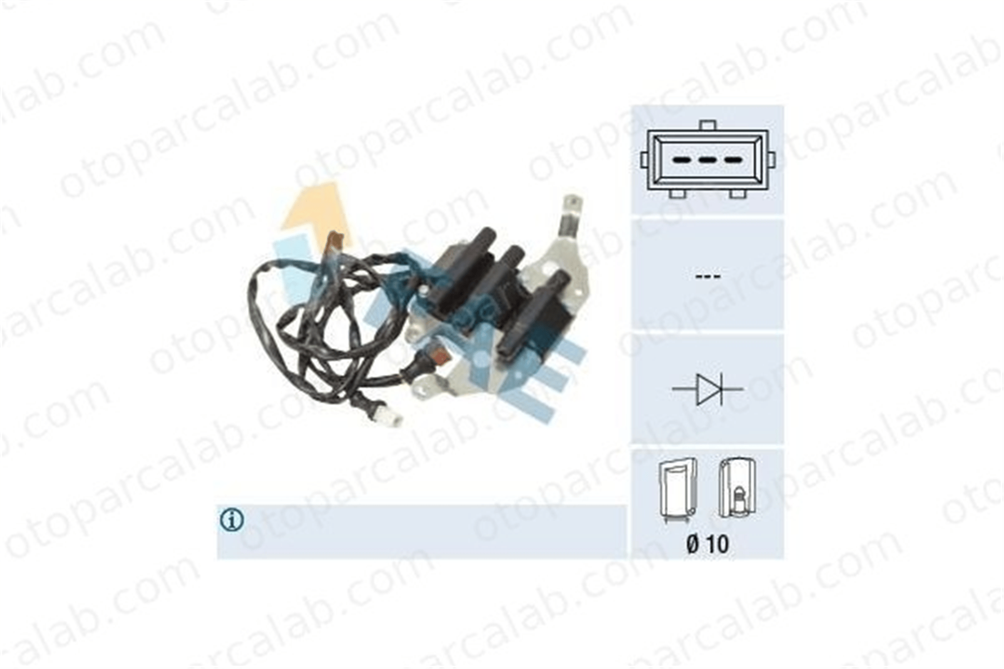 FAE 80428 Ateşleme Bobini AUDI A4 B5 100 C4 Sedan 78905101A 78905101C