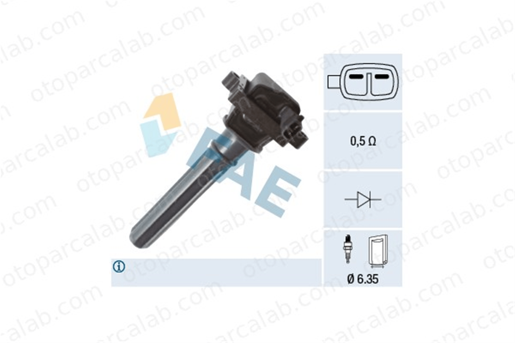 FAE 80436 Ateşleme Bobini CHRYSLER 300M 300C 4609095AI 4609095AB