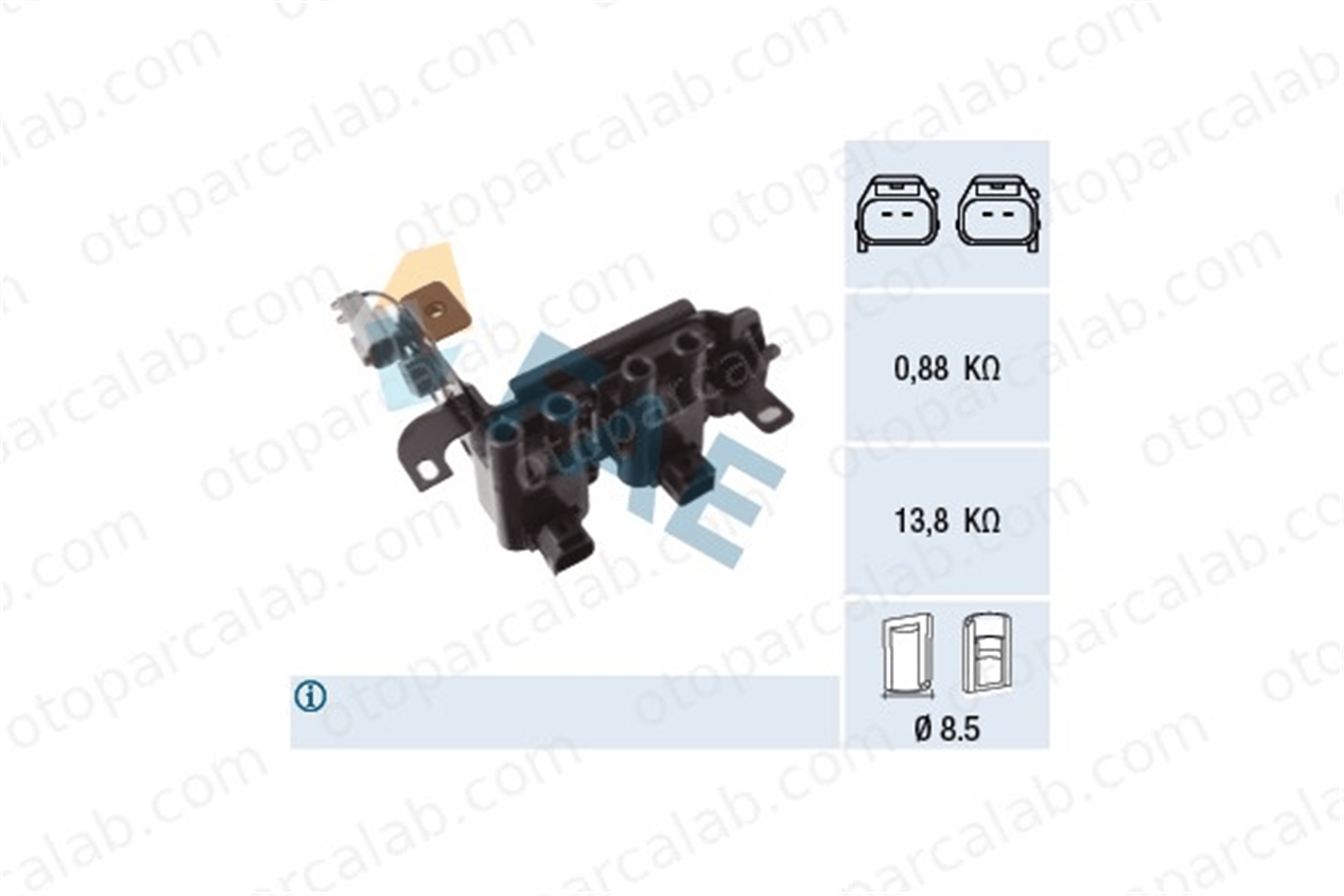 FAE 80439 Ateşleme Bobini HYUNDAI ELANTRA III Sedan GETZ 2730126600 133950