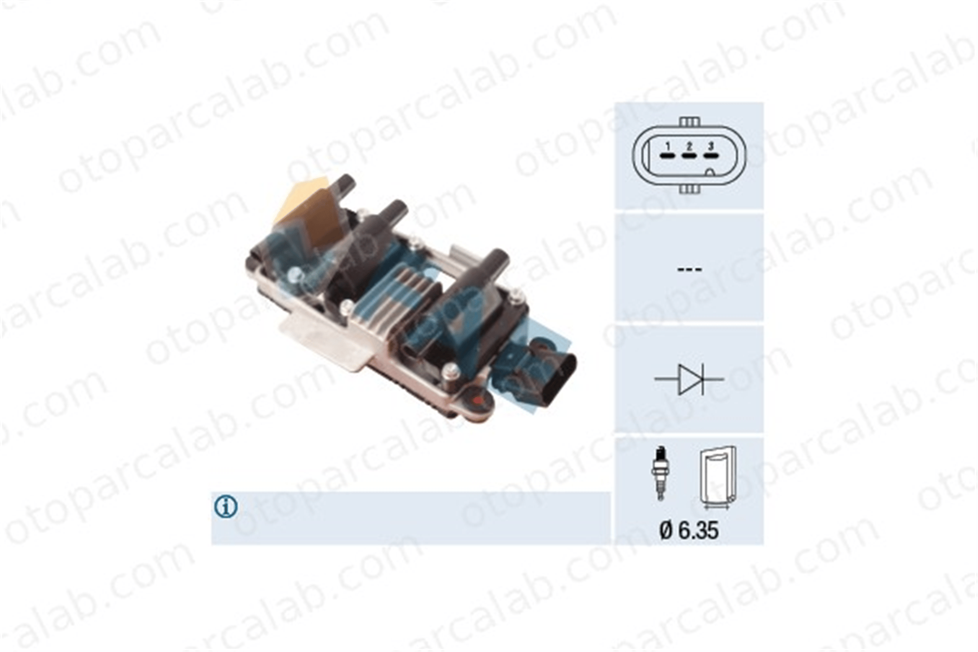FAE 80445 Ateşleme Bobini VOLVO V40 Hatchback FORD FOCUS III 1832313 1762724