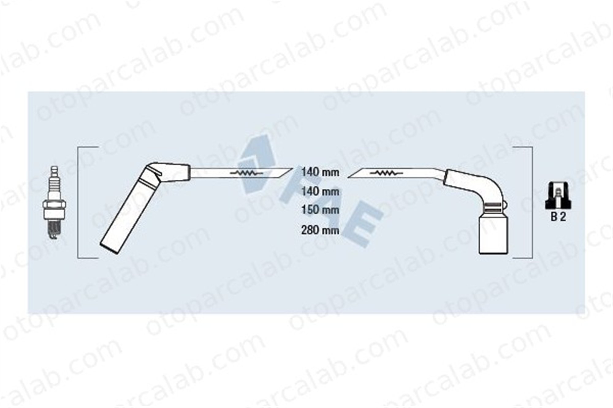 FAE 83566 Buji Kablosu CHEVROLET AVEO / KALOS Sedan MATIZ 96288956