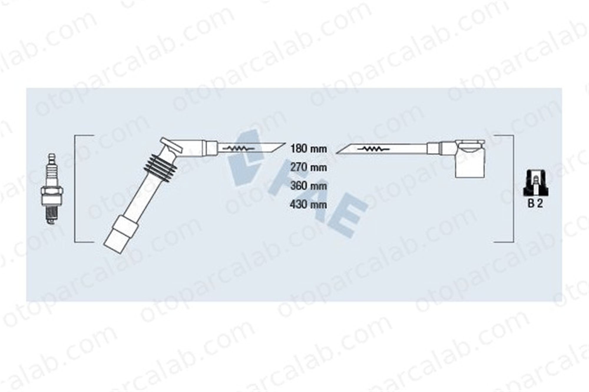 FAE 85085 Buji Kablosu OPEL ASTRA F Station wagon ASTRA F 90510851 1612608