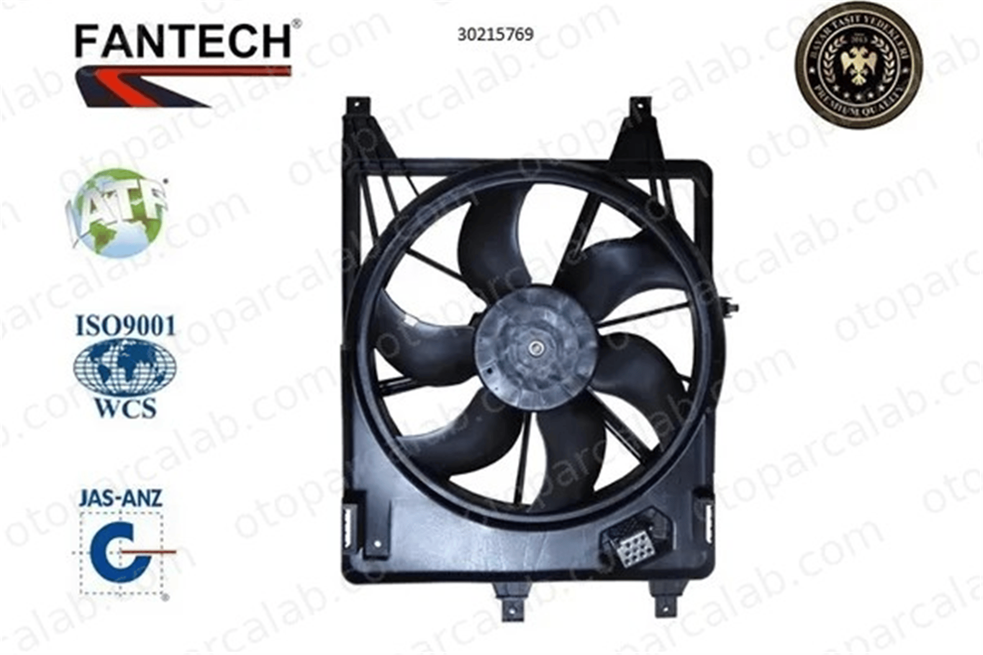 FANTECH 30215769 Radyatör Fan ve Motoru DACIA LOGAN LOGAN MCV 6001550769 6001546844