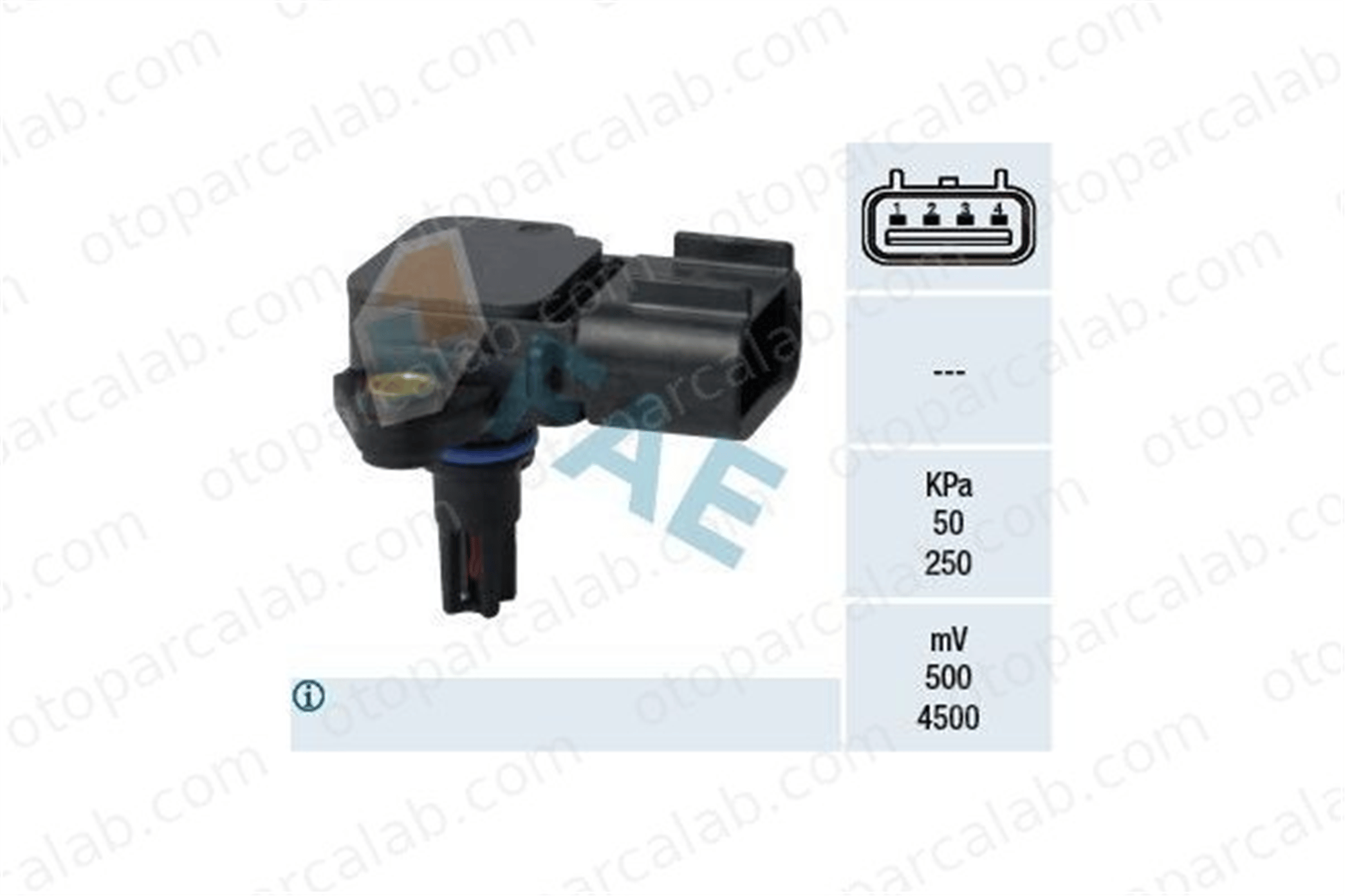 FASE 11-444-003 MAP Sensörü FORD TRANSIT Panelvan/Van TRANSIT Minibüs/Otobüs 1C1A9F479AA 1827054
