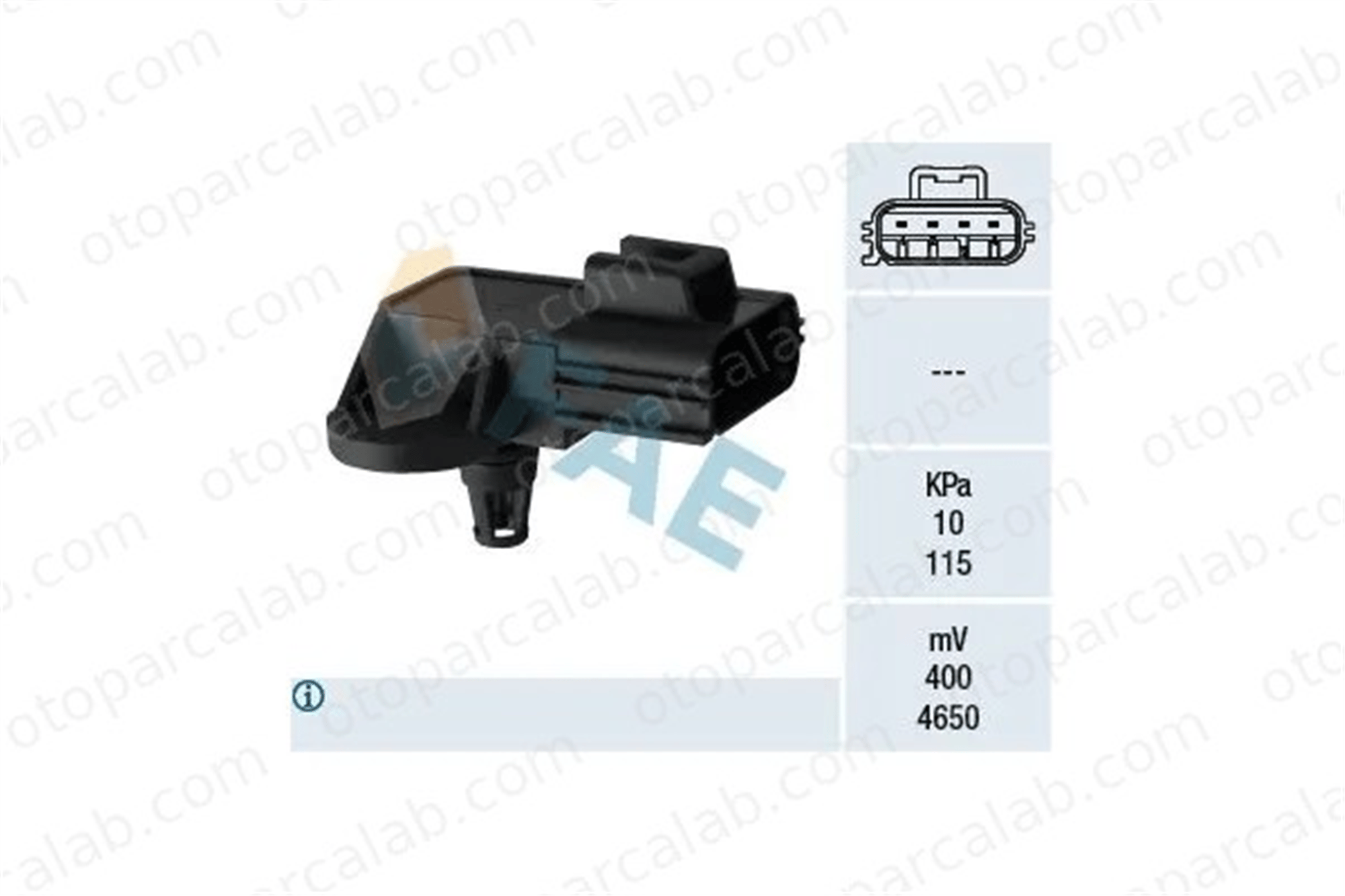 FASE 11-444-005 MAP Sensörü FORD C-MAX FOCUS C-MAX 1S7A9F479AC 8942097209000