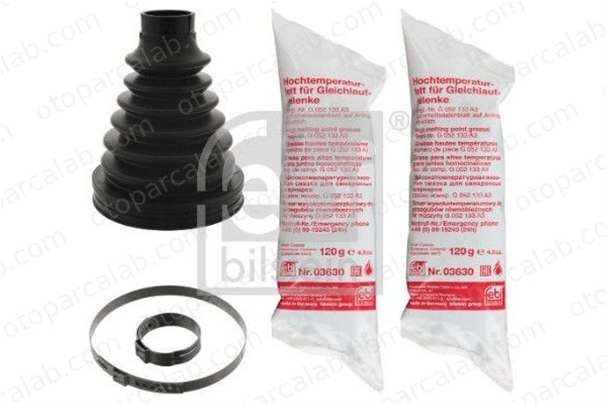 FEBI BILSTEIN 100407 Aks Körüğü Ön İç Sağ veya Sol VW TRANSPORTER T5 Minibüs/Otobüs TRANSPORTER T5 Panelvan/Van 7H0498202B