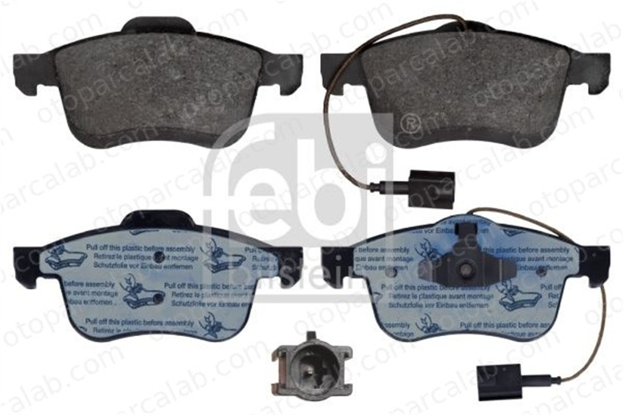 FEBI BILSTEIN 116104 Fren Disk Balata Ön FIAT DOBLO Cargo DOBLO Minibüs/Otobüs 1605293 77364929