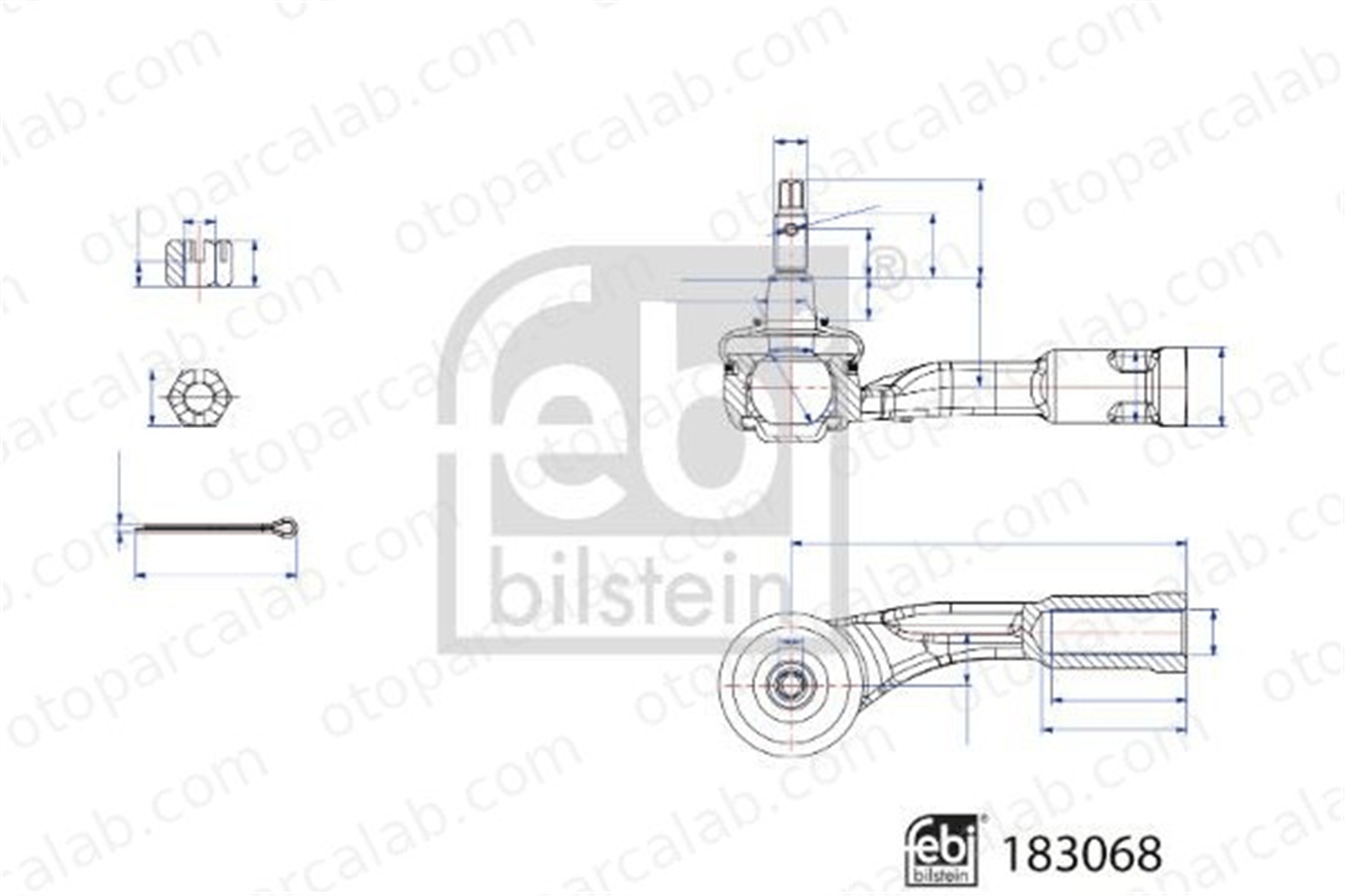 FEBI BILSTEIN 183068 Rot Başı Sol KIA RIO IV STONIC 183068 56820H8000