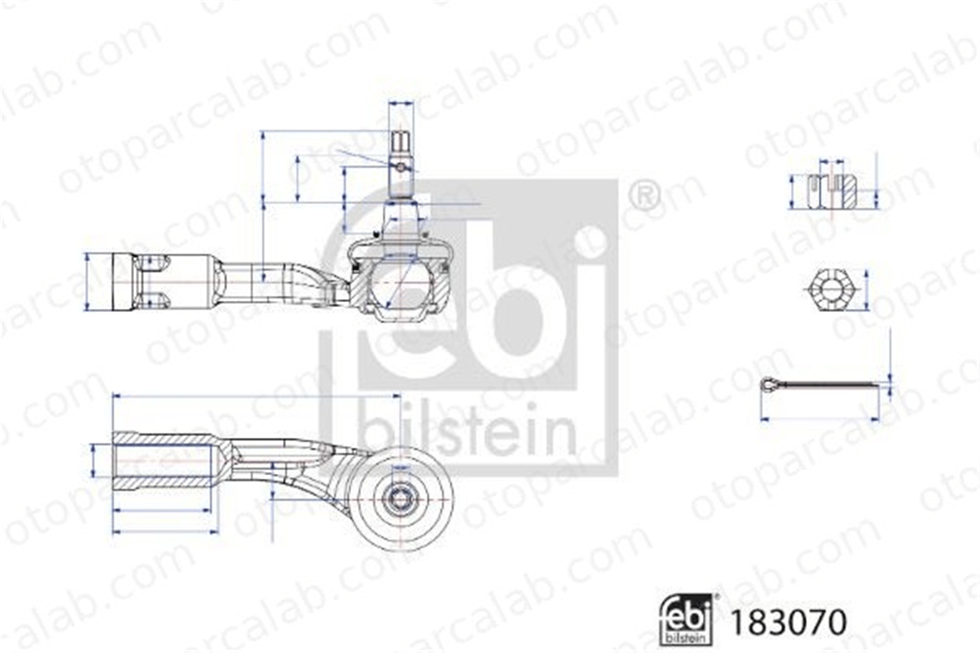 FEBI BILSTEIN 183070 Rot Başı Sağ KIA RIO IV STONIC 183070 56825H8000
