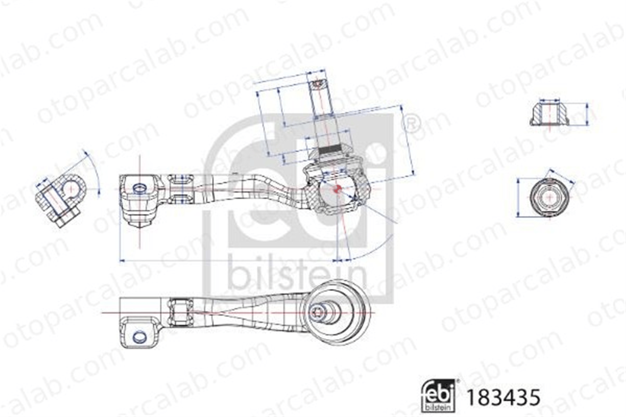 FEBI BILSTEIN 183435 Rot Başı Sağ BMW X3 X4 183435 32104A019D0