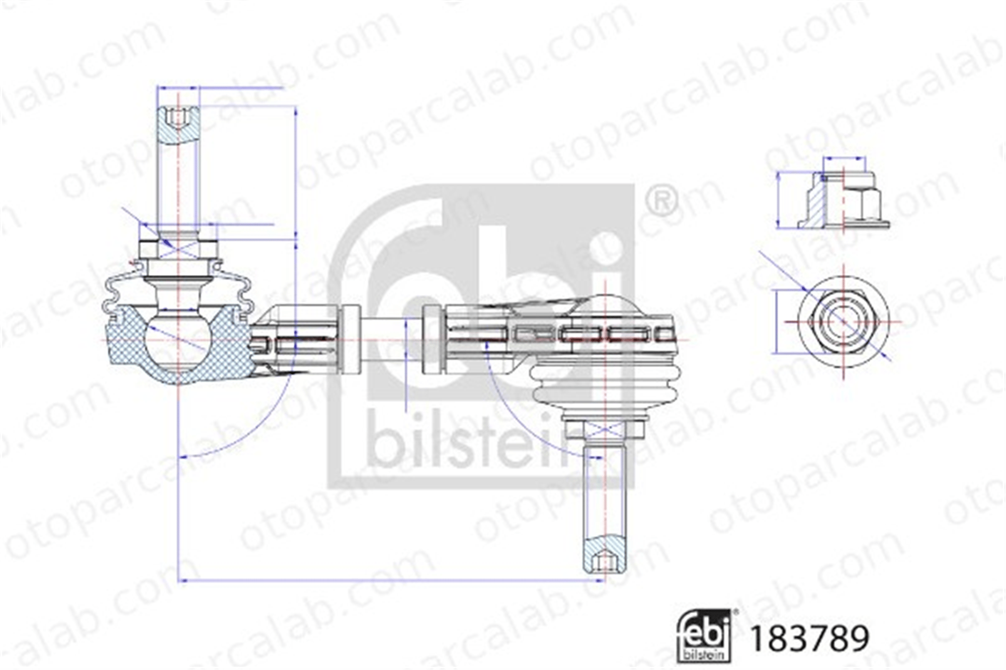 FEBI BILSTEIN 183789 Viraj Demir Askı Rotu Arka Sağ veya Sol FORD FOCUS IV 2099504 2173832