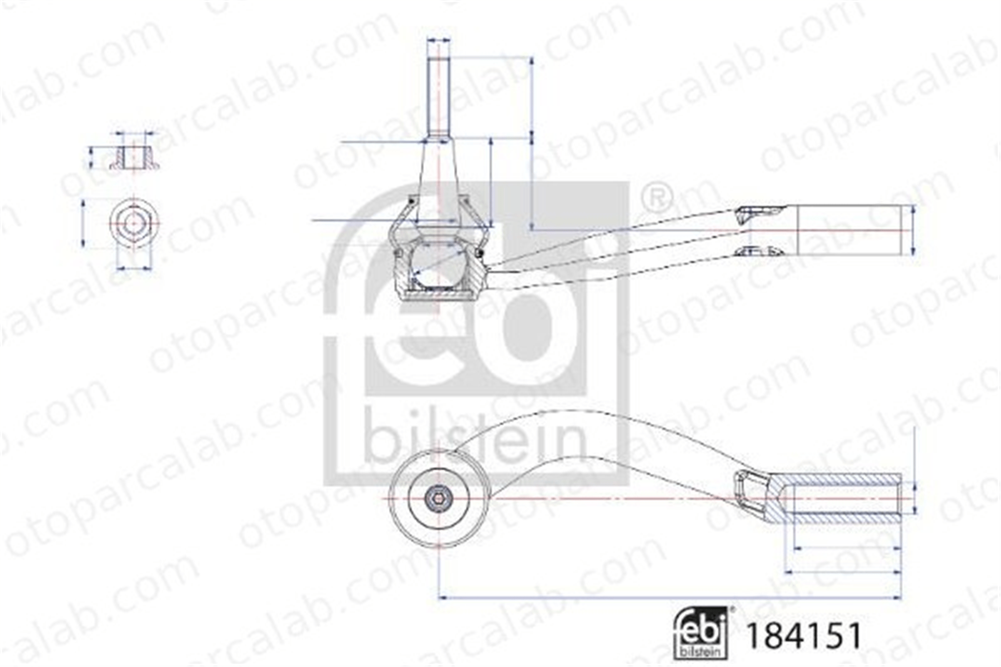 FEBI BILSTEIN 184151 Rot Başı Sol VOLVO XC40 C40 184151 861896