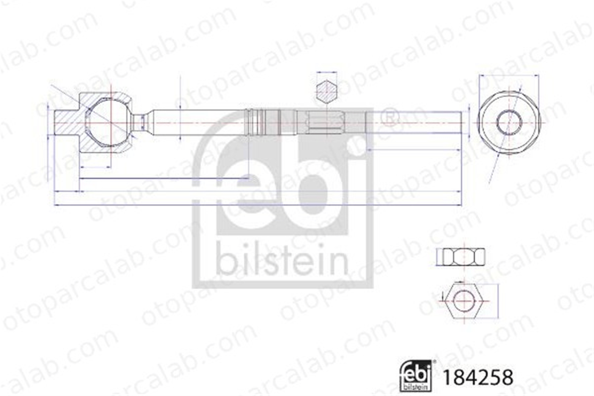 FEBI BILSTEIN 184258 Rot Mili Sol OPEL INSIGNIA B Grand Sport INSIGNIA B Sports Tourer 23449526