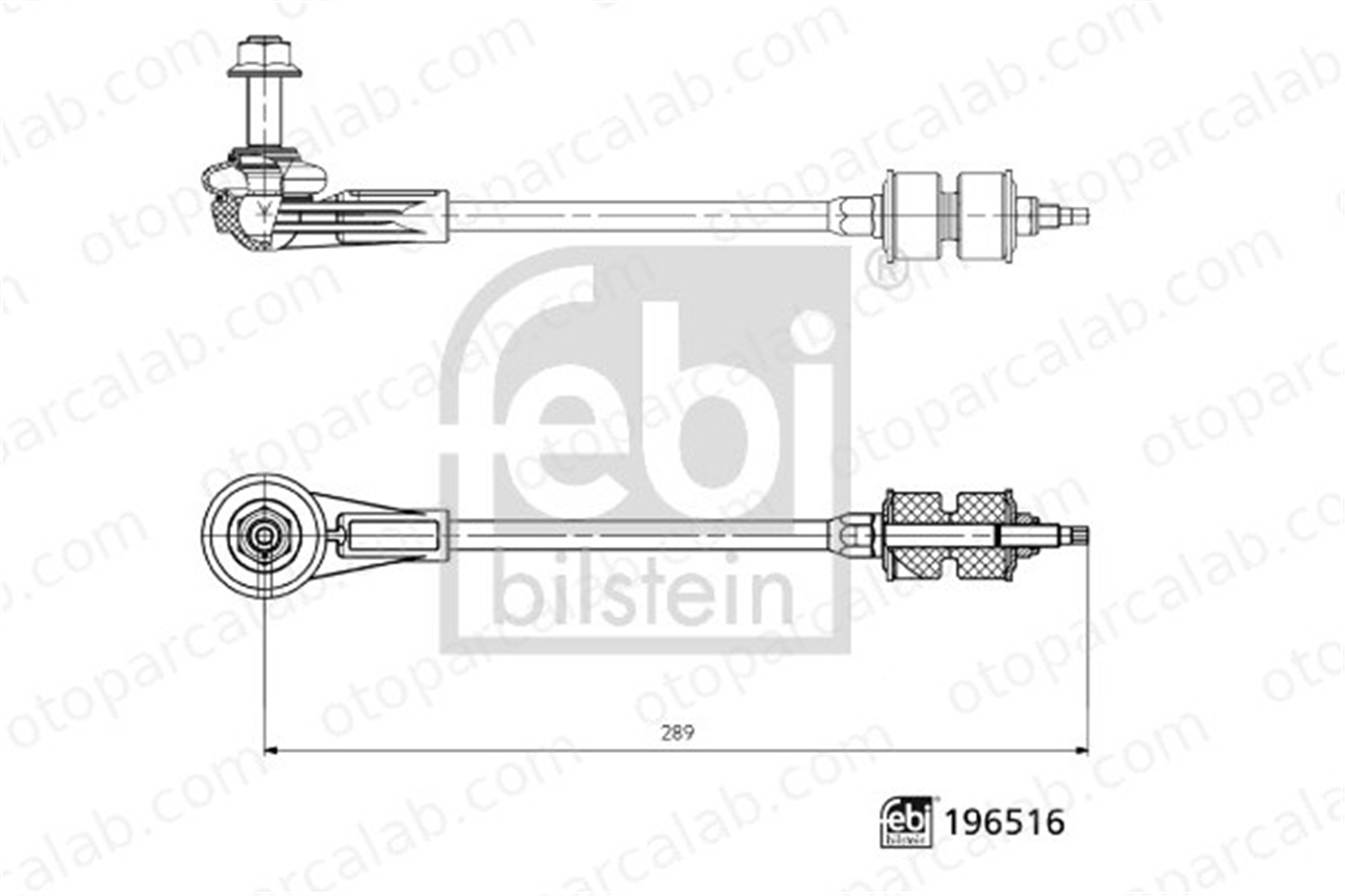 FEBI BILSTEIN 196516 Viraj Demir Askı Rotu Arka Sağ veya Sol FORD FOCUS IV Turnier 2200512 2346598