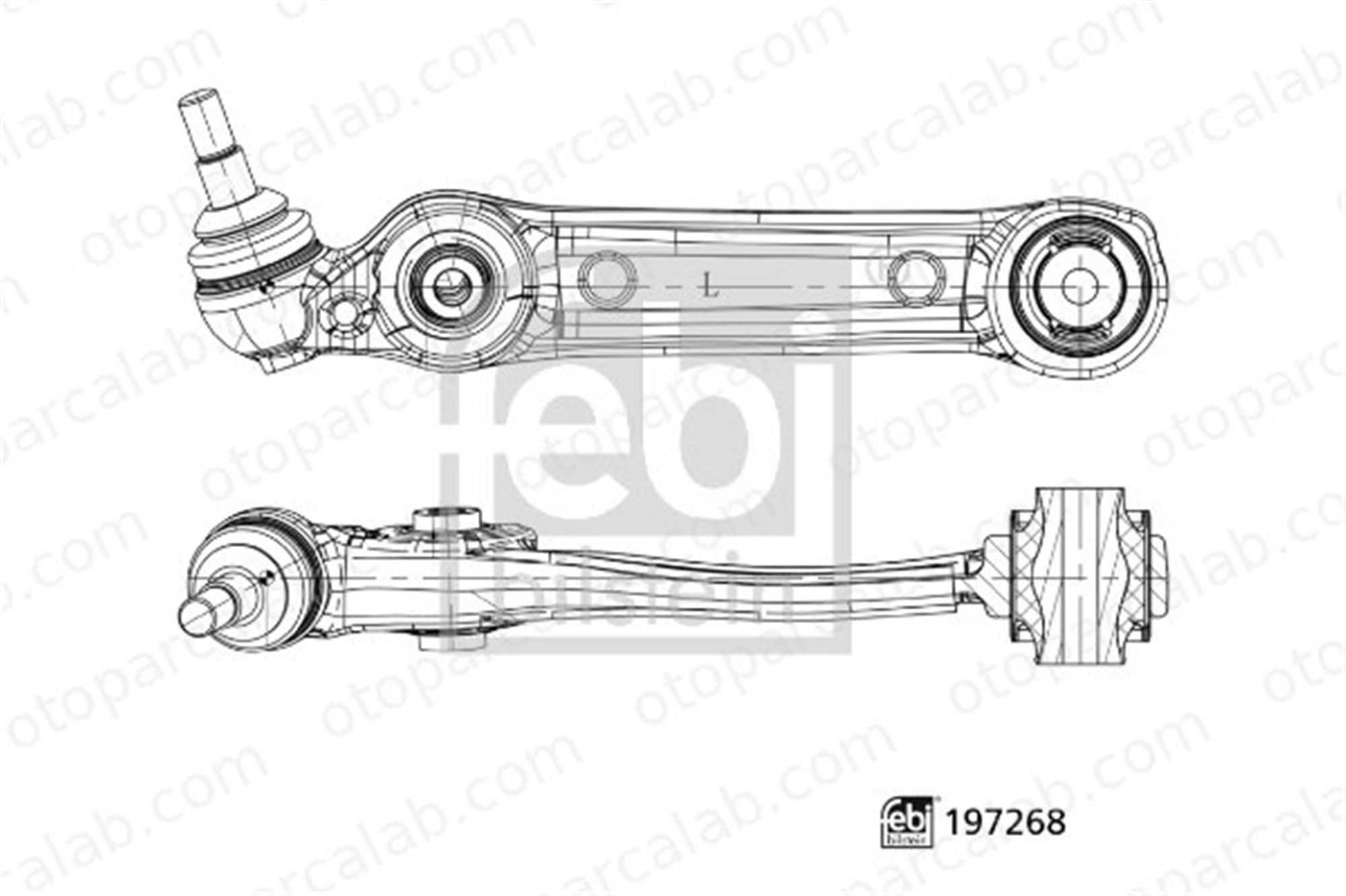 FEBI BILSTEIN 197268 Salıncak Ön Alt Sol BMW 5 5 Touring 31106861177