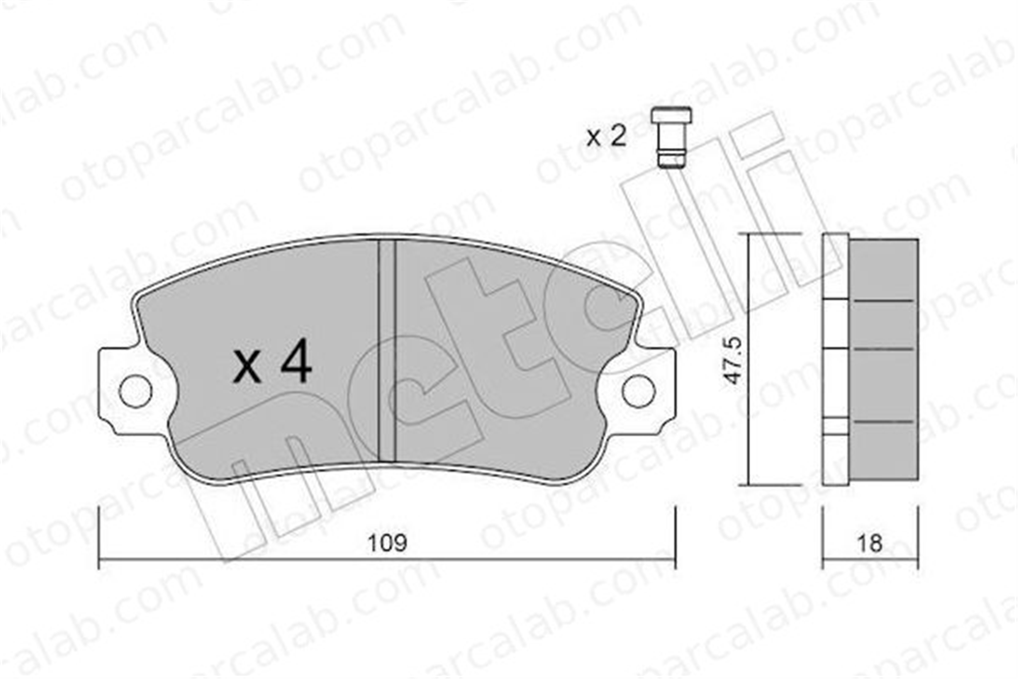 FERBE 10502 Fren Disk Balata Ön FIAT UNO SEAT IBIZA I 5892310 5951660