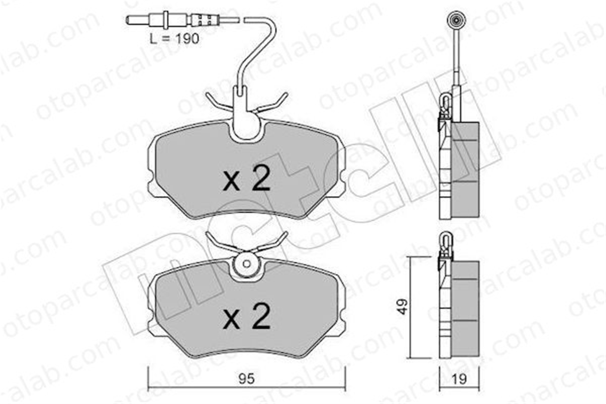 FERBE 18100 Fren Disk Balata Ön PEUGEOT 405 I 405 I Break 425087 1611458780