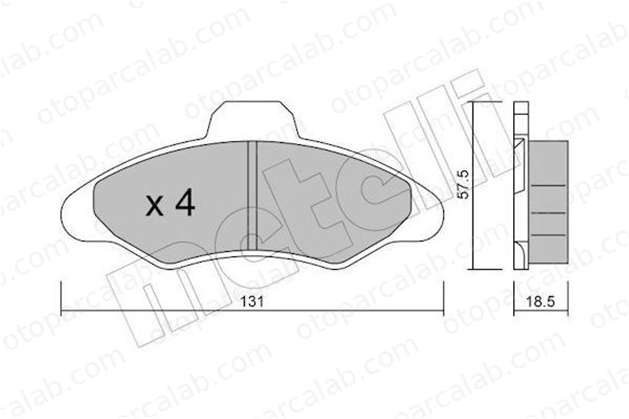 FERBE 18601 Fren Disk Balata Ön FORD ESCORT V ORION III 1015598 1031781