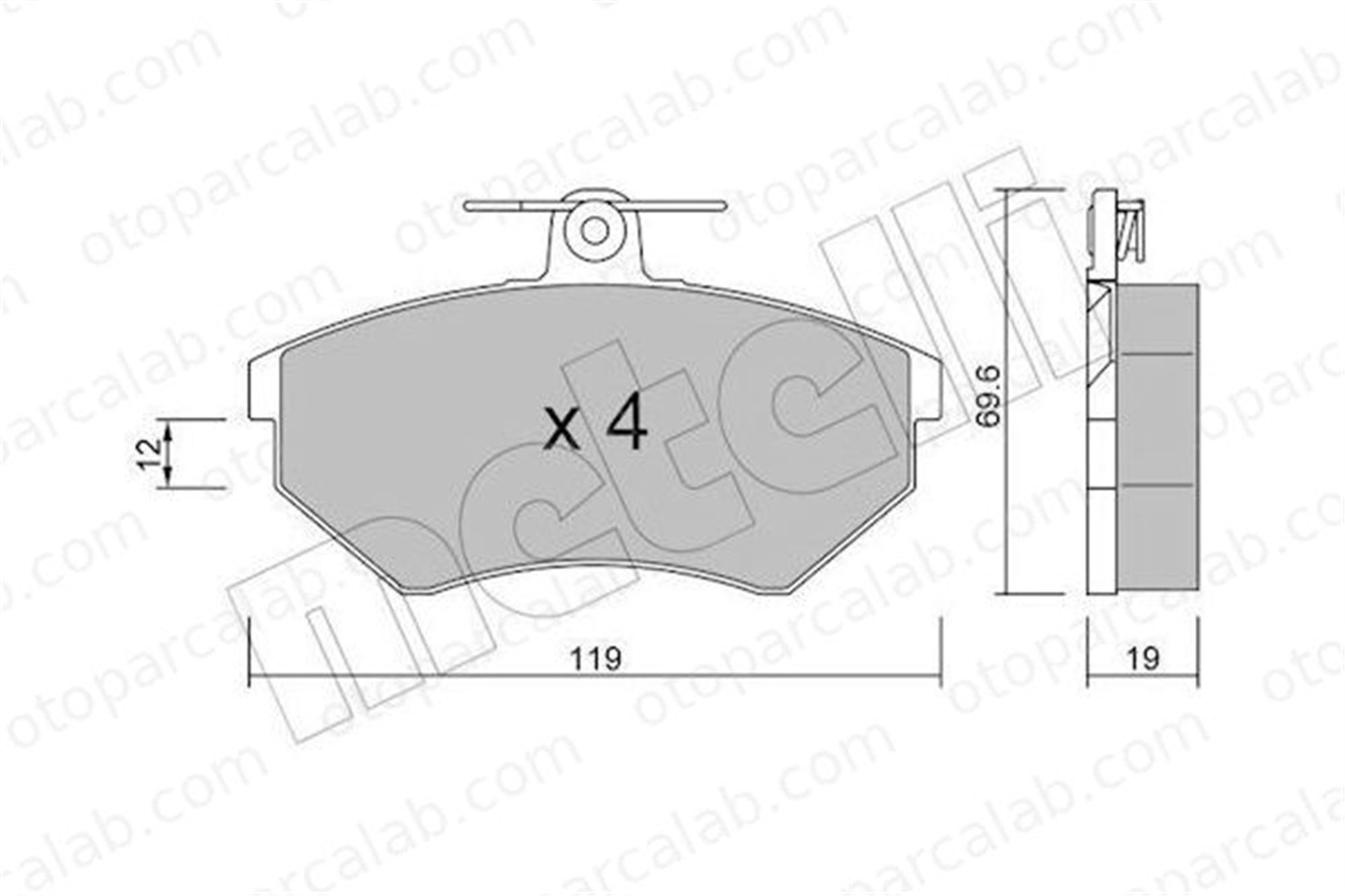 FERBE 20801 Fren Disk Balata Ön VW PASSAT B3/B4 Variant PASSAT B3/B4 357698151B A113501080