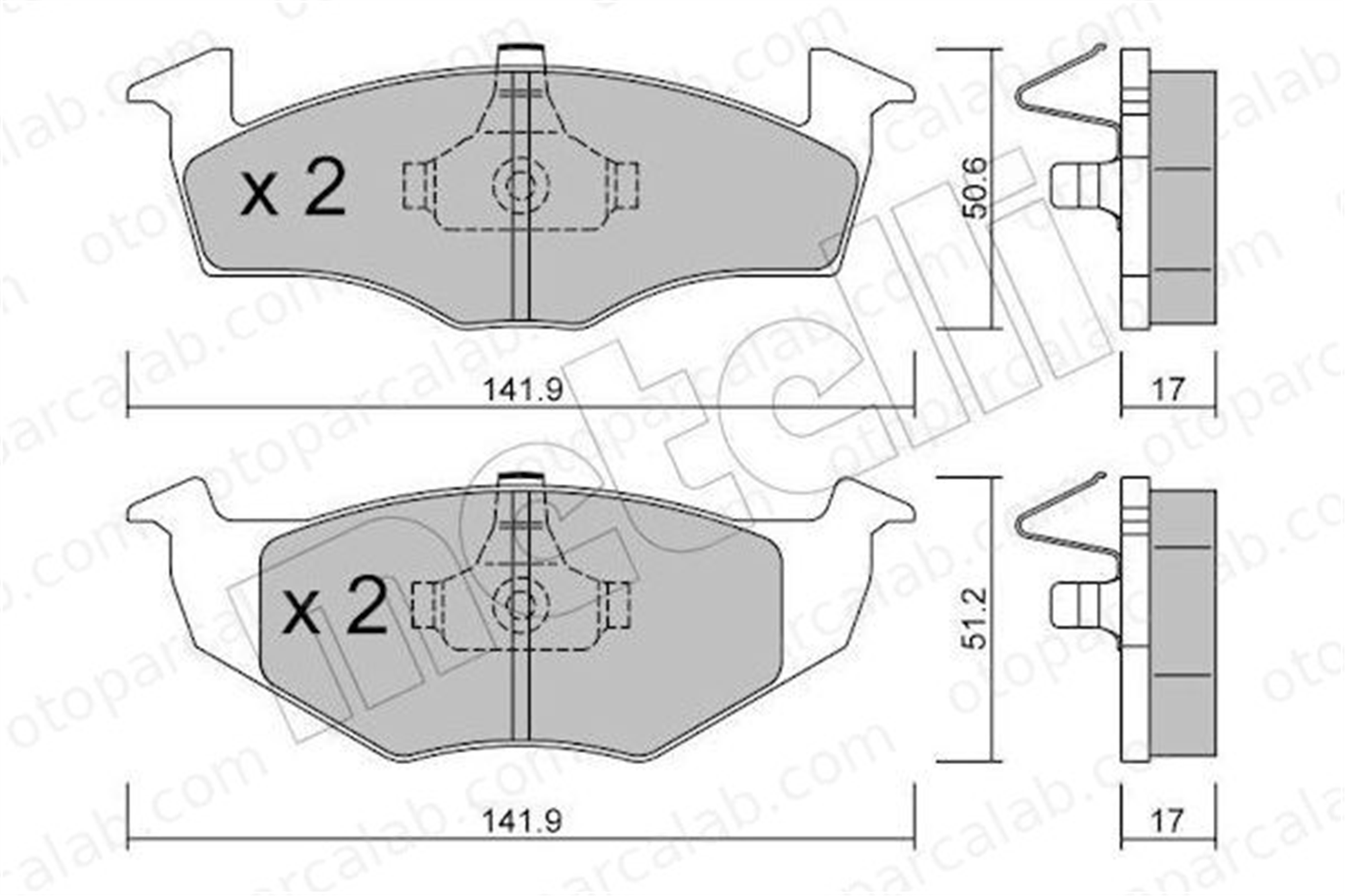 FERBE 21403 Fren Disk Balata Ön VW POLO POLO III 6N0698151 6N0698151C