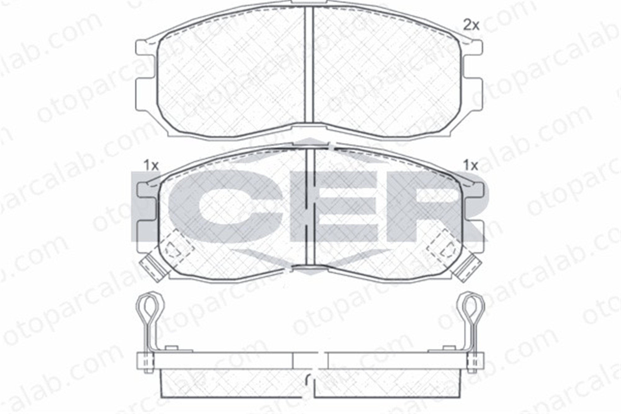 FERBE 26200 Fren Disk Balata Ön MITSUBISHI GALANT VI Sedan GALANT VI 58101M2A01 MR205143