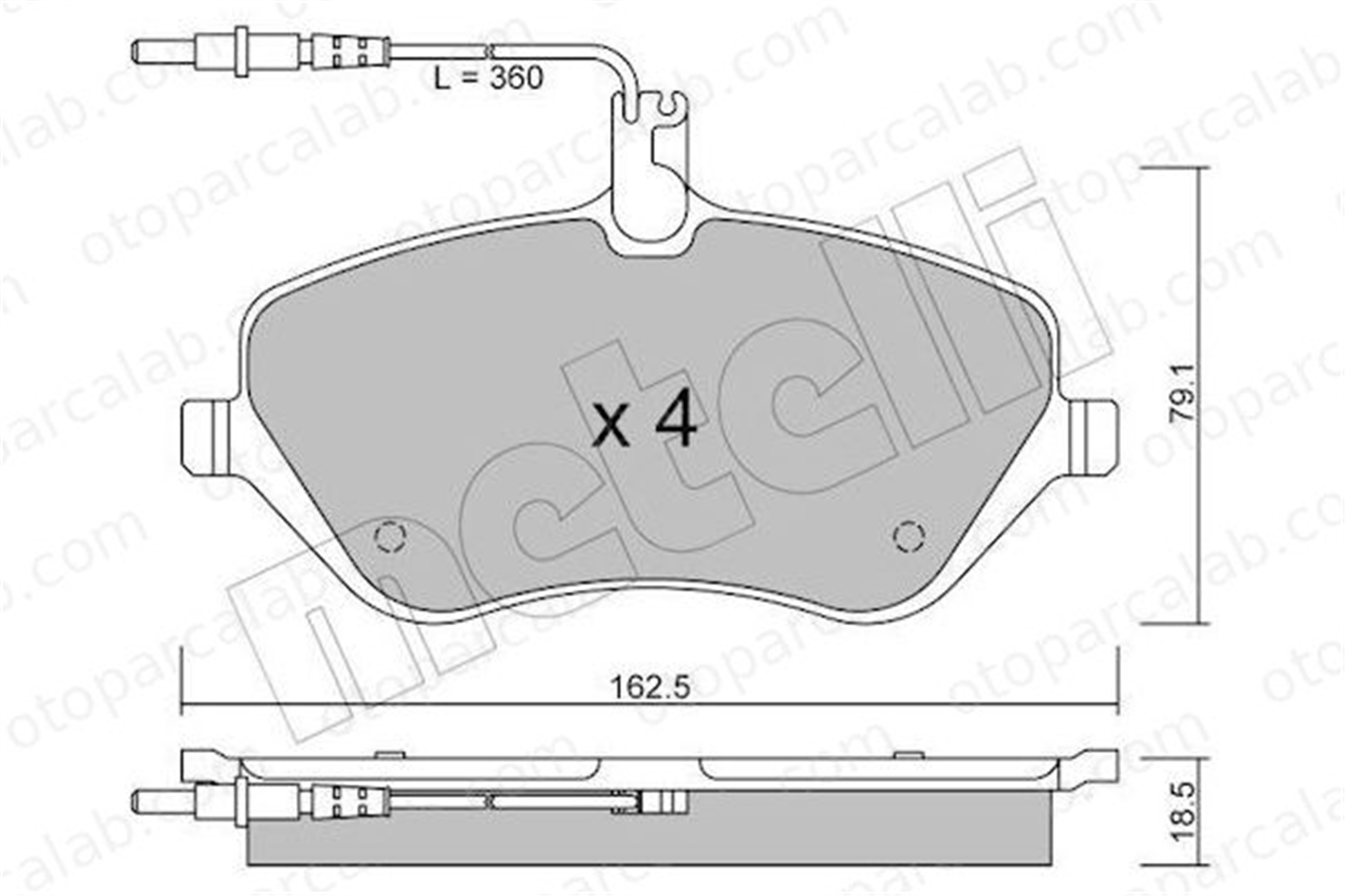 FERBE 48300 Fren Disk Balata Ön PEUGEOT 607 407 SW 425383 1611457580