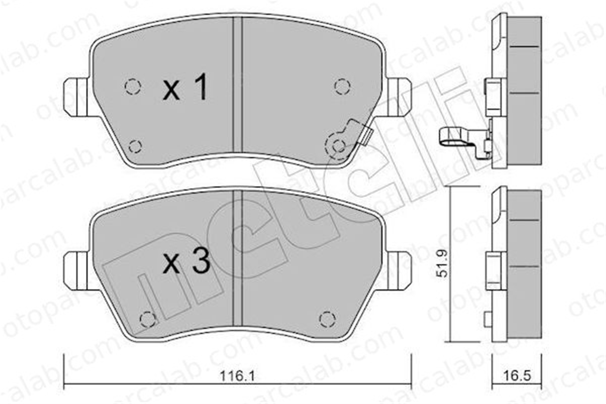 FERBE 53100 Fren Disk Balata Ön OPEL AGILA SUZUKI SWIFT III 93196814 4308239
