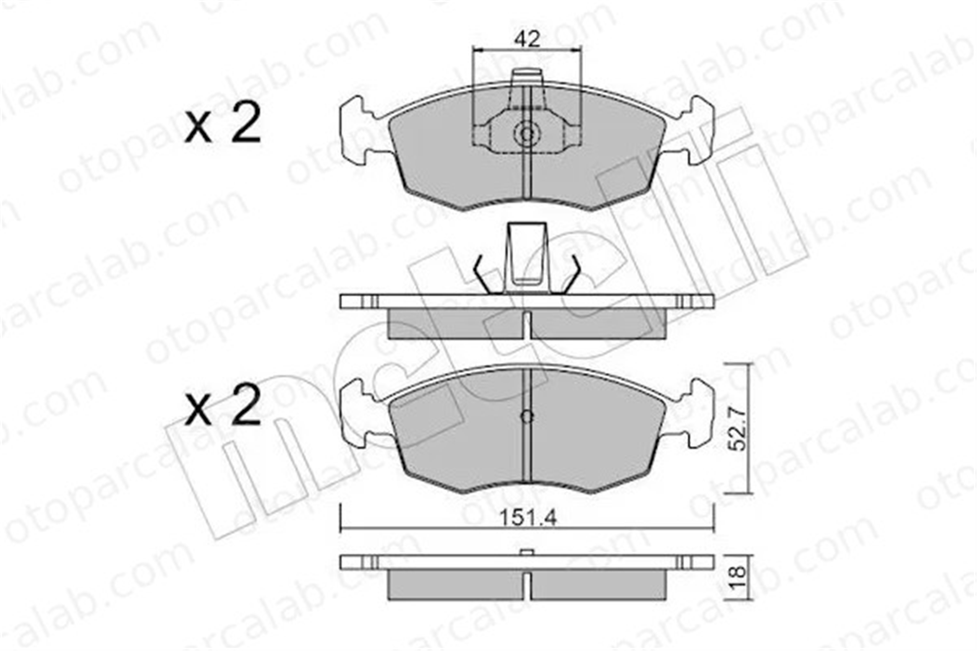 FERBE 69201 Fren Disk Balata Ön FIAT STRADA Pick-up PALIO 71738152 71738151